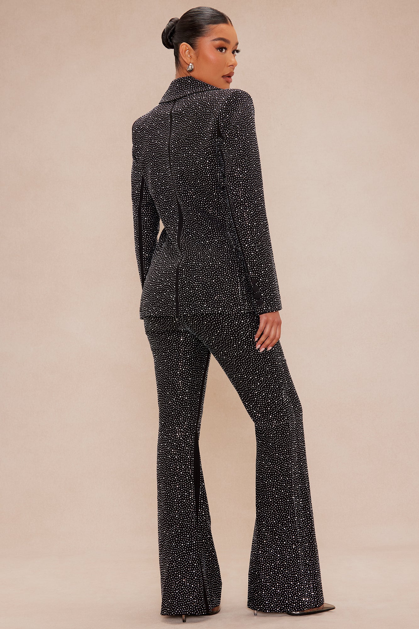 Evelyn Embellished Suit Set - Black - Image 5