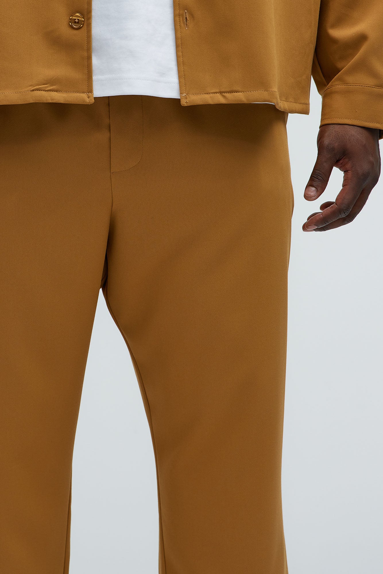 Ronan Straight Trousers - Camel - Image 7