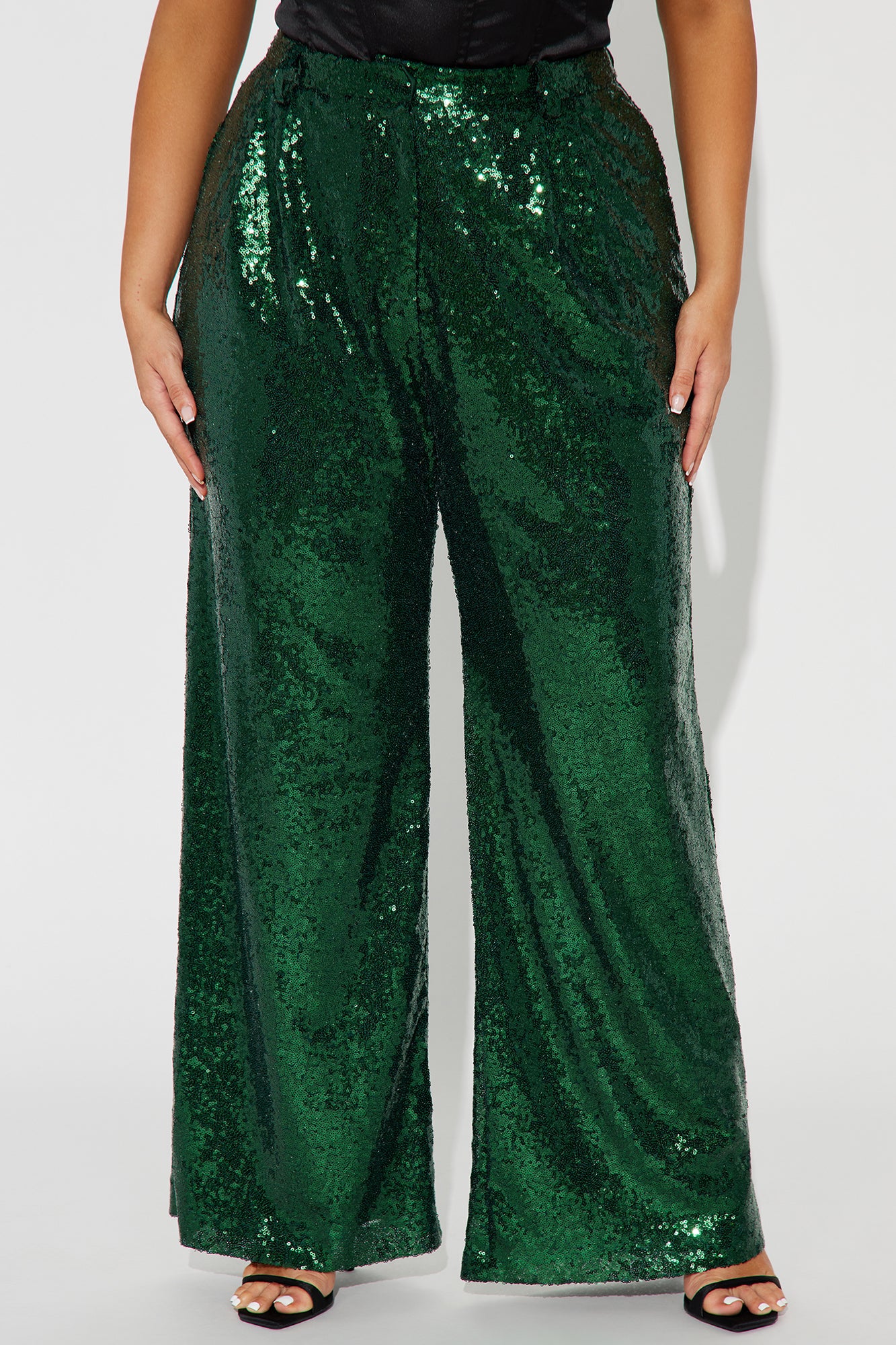 Nights Like This Sequin Trouser - Hunter - Image 5