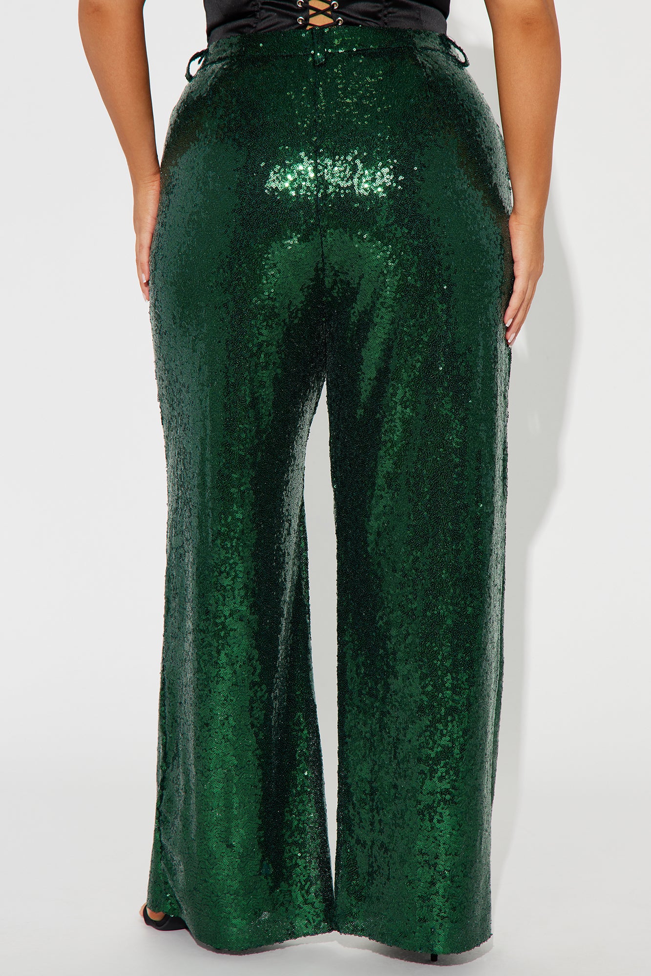 Nights Like This Sequin Trouser - Hunter - Image 6
