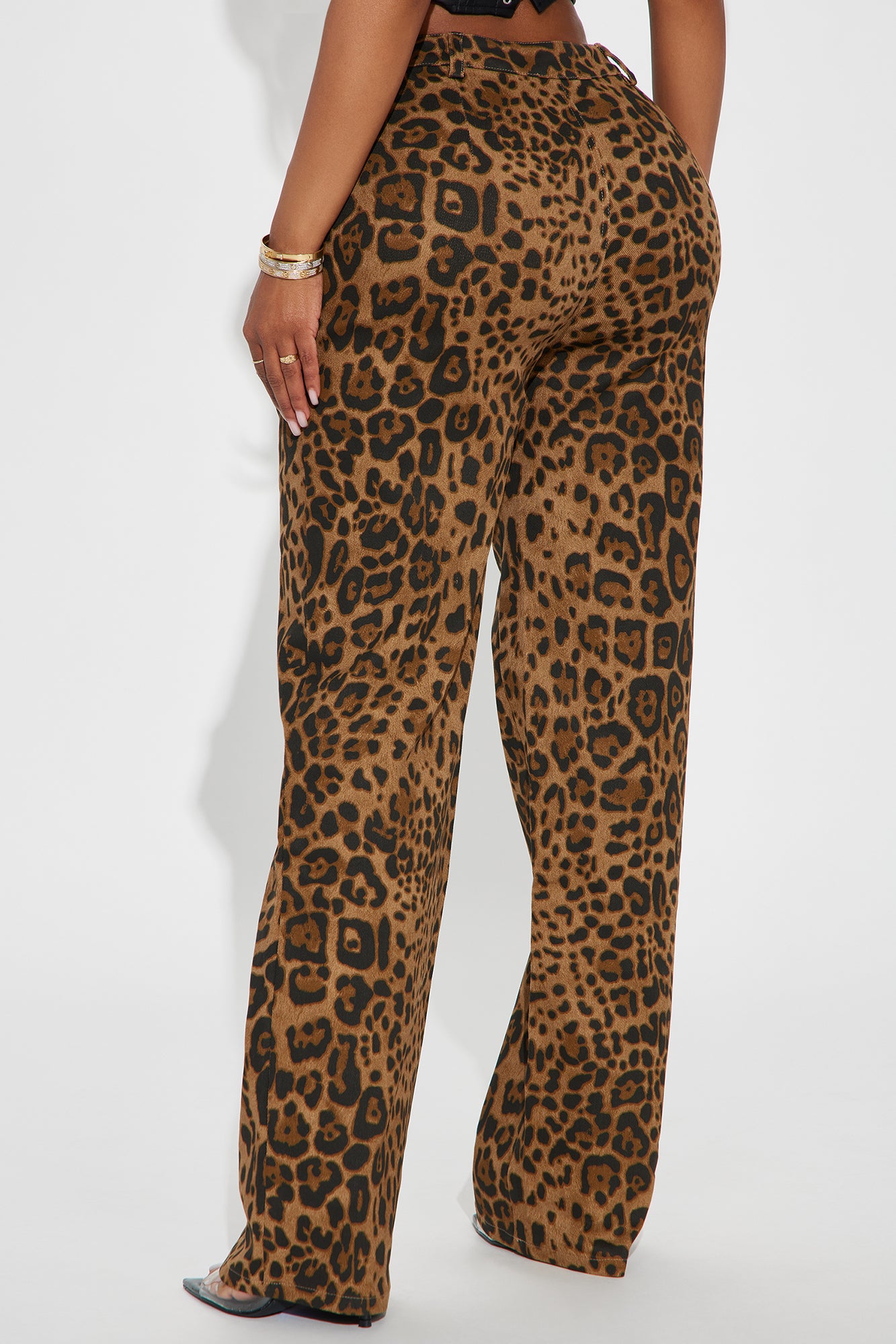Sneaking Out Leopard Pant - Brown/combo - Image 3