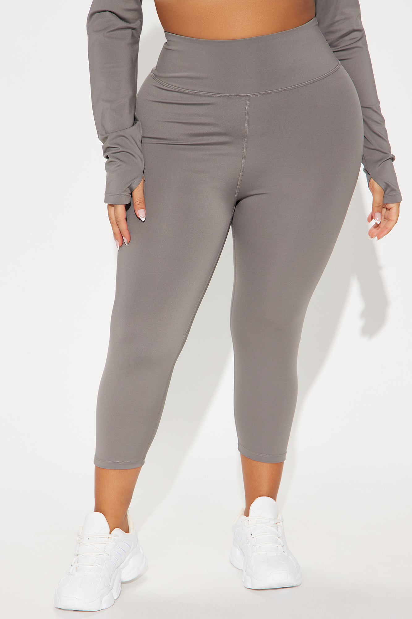 Run It Up Elevate Capri Active Legging - Charcoal - Image 6