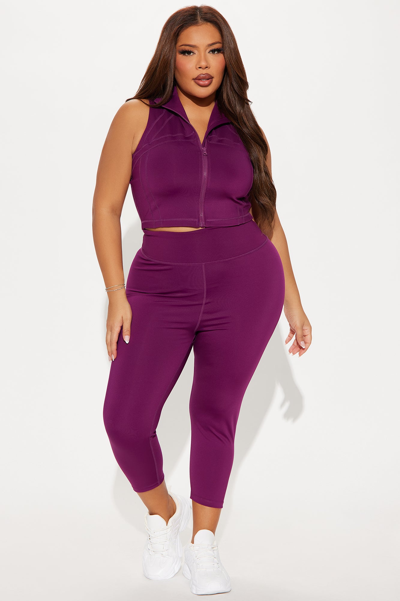 Take A Spin Elevate Active Top - Plum - Image 7