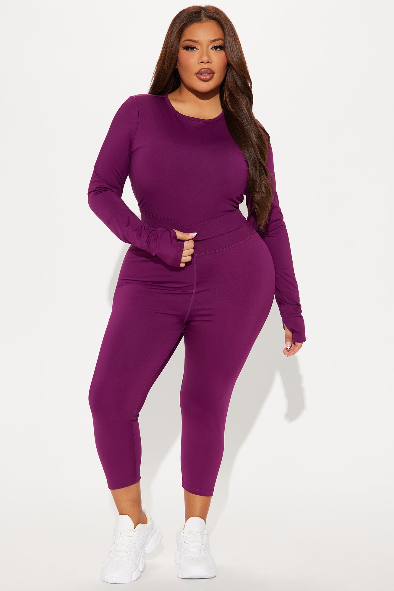 Spin Back Elevate Active Top - Plum - Image 6