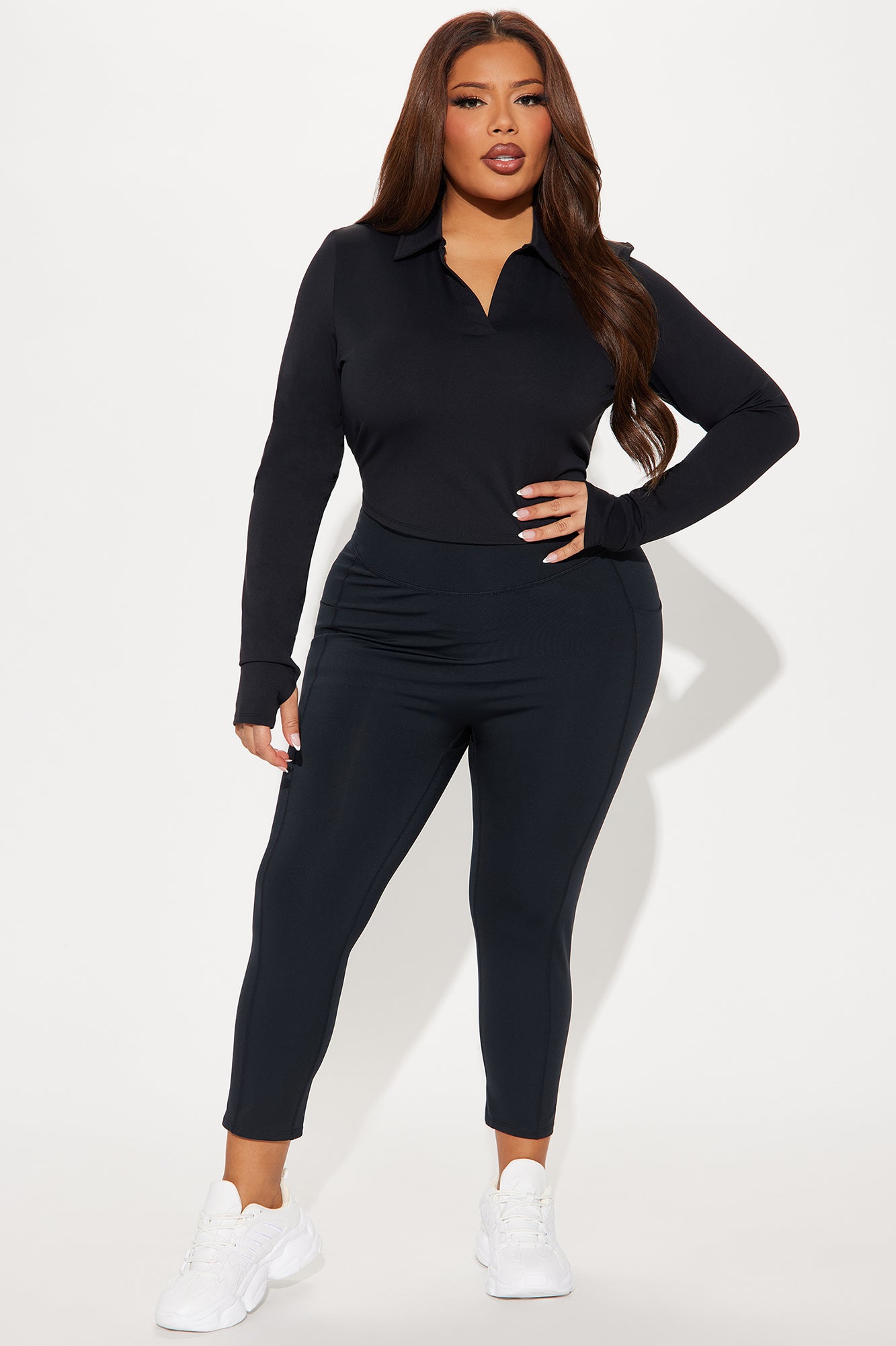 Tennis Love Long Sleeve Active Top - Black - Image 5