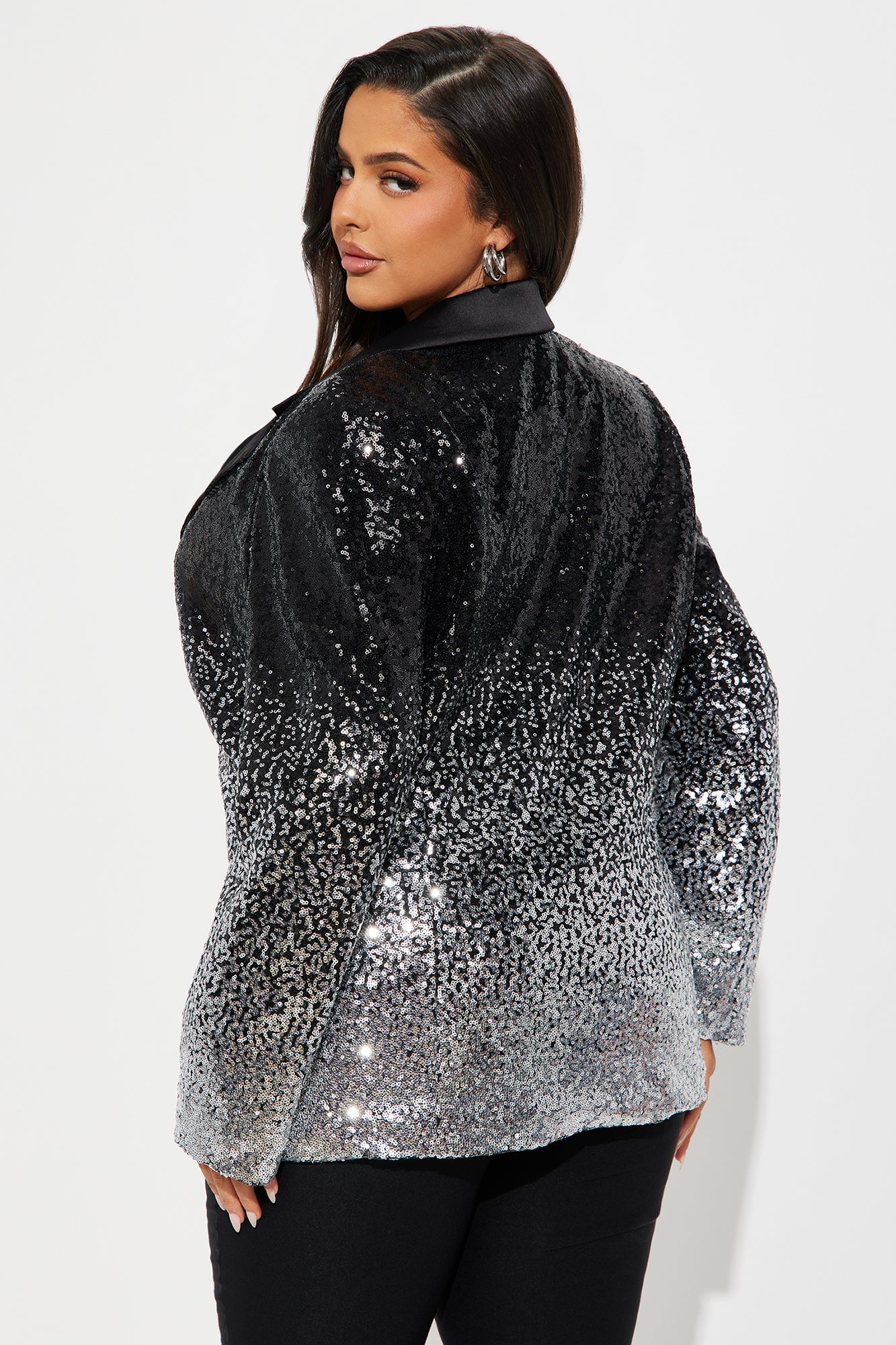 The Stars Align Sequin Blazer - Black/combo - Image 6