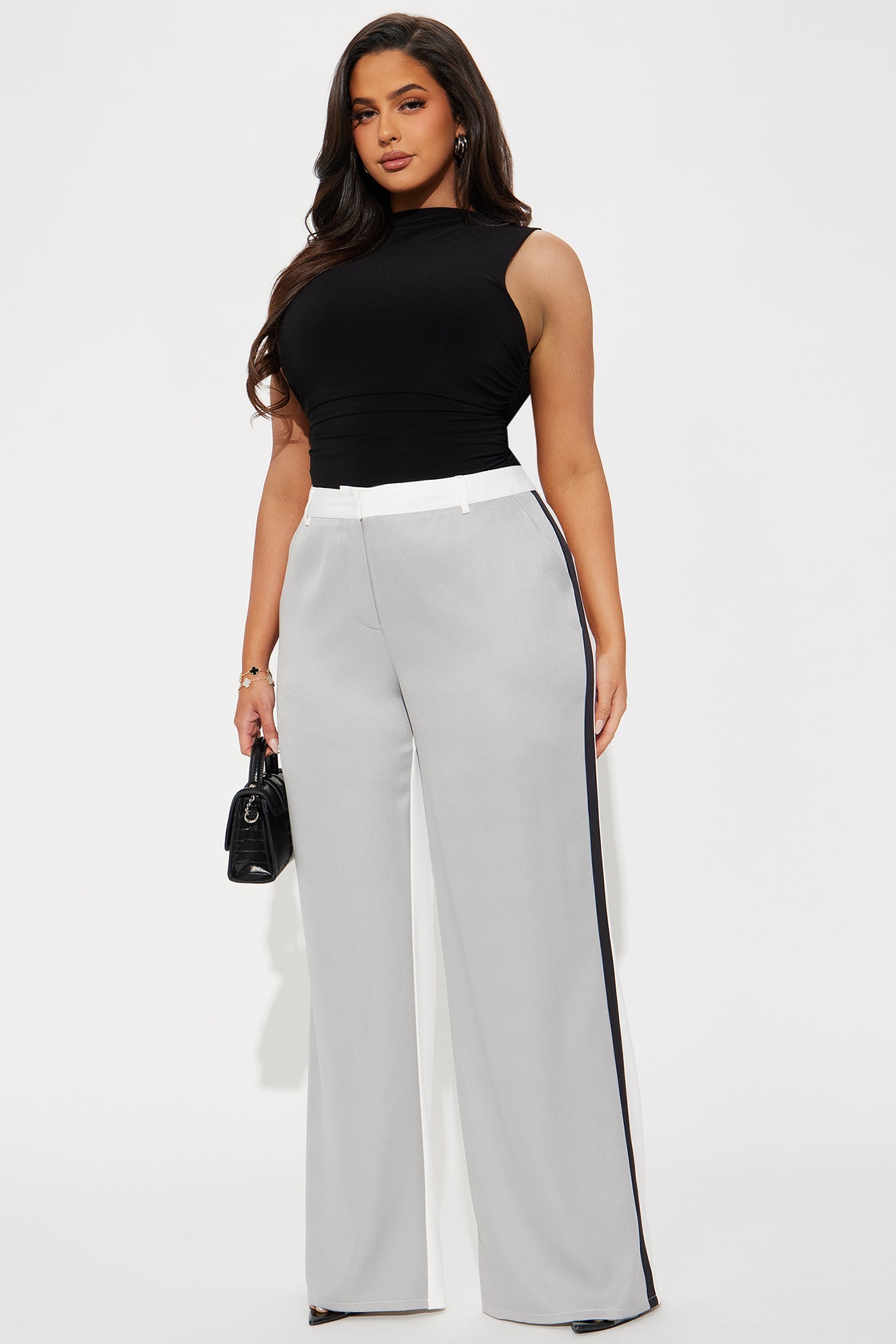 Best Of Me Colorblock Trouser - Grey/combo - Image 4