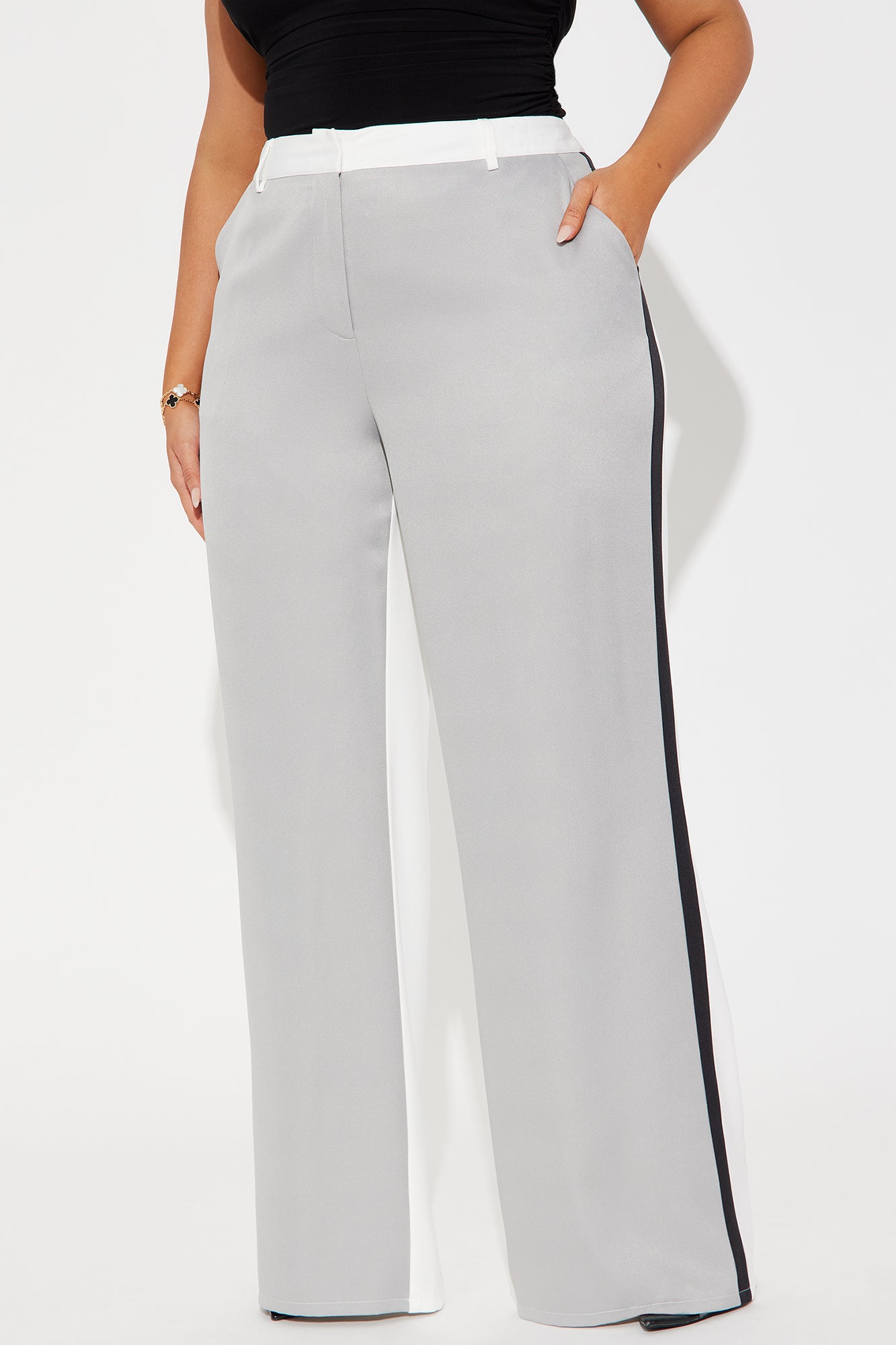 Best Of Me Colorblock Trouser - Grey/combo - Image 5