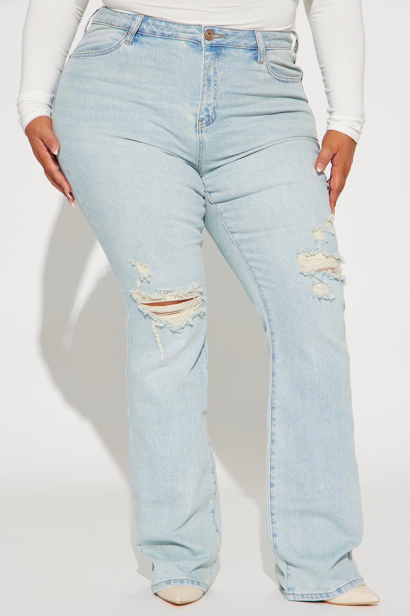 Bullseye Tinted Bootcut Jeans - Light Wash - Image 5