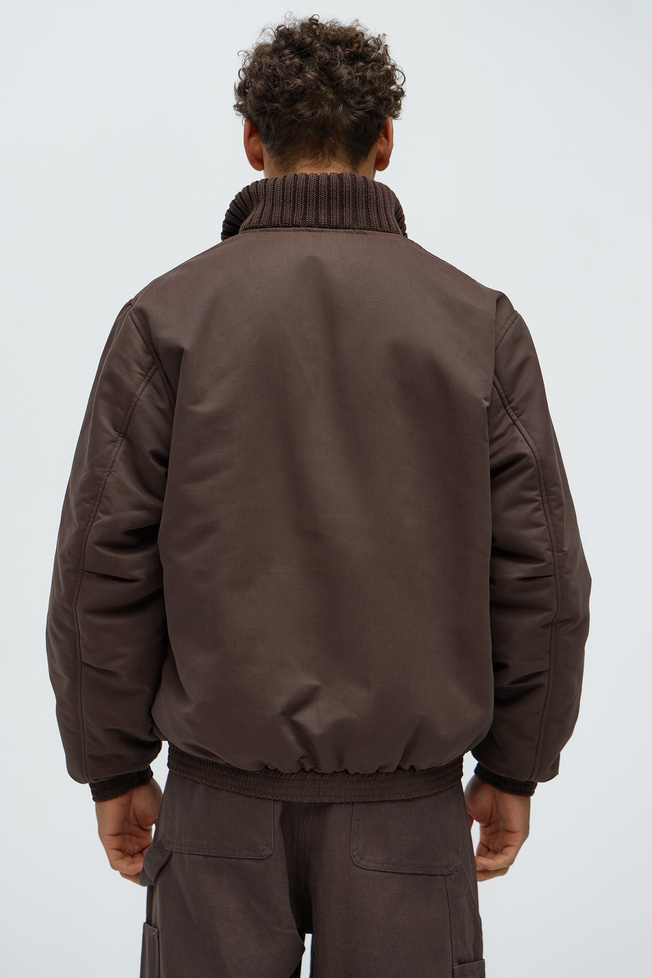 Back To U Bomber Jacket - Brown - Image 4