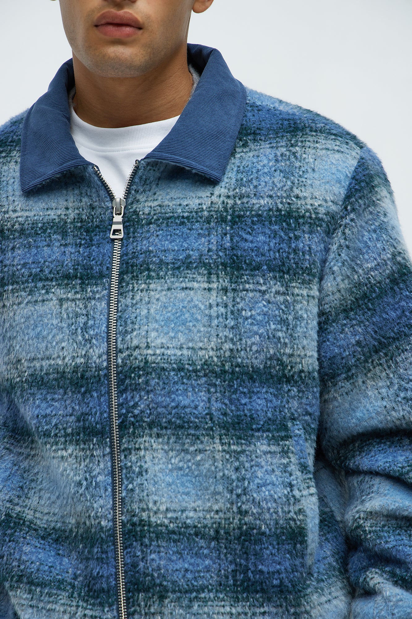 A Trip Outside Mohair Jacket - Blue - Image 4