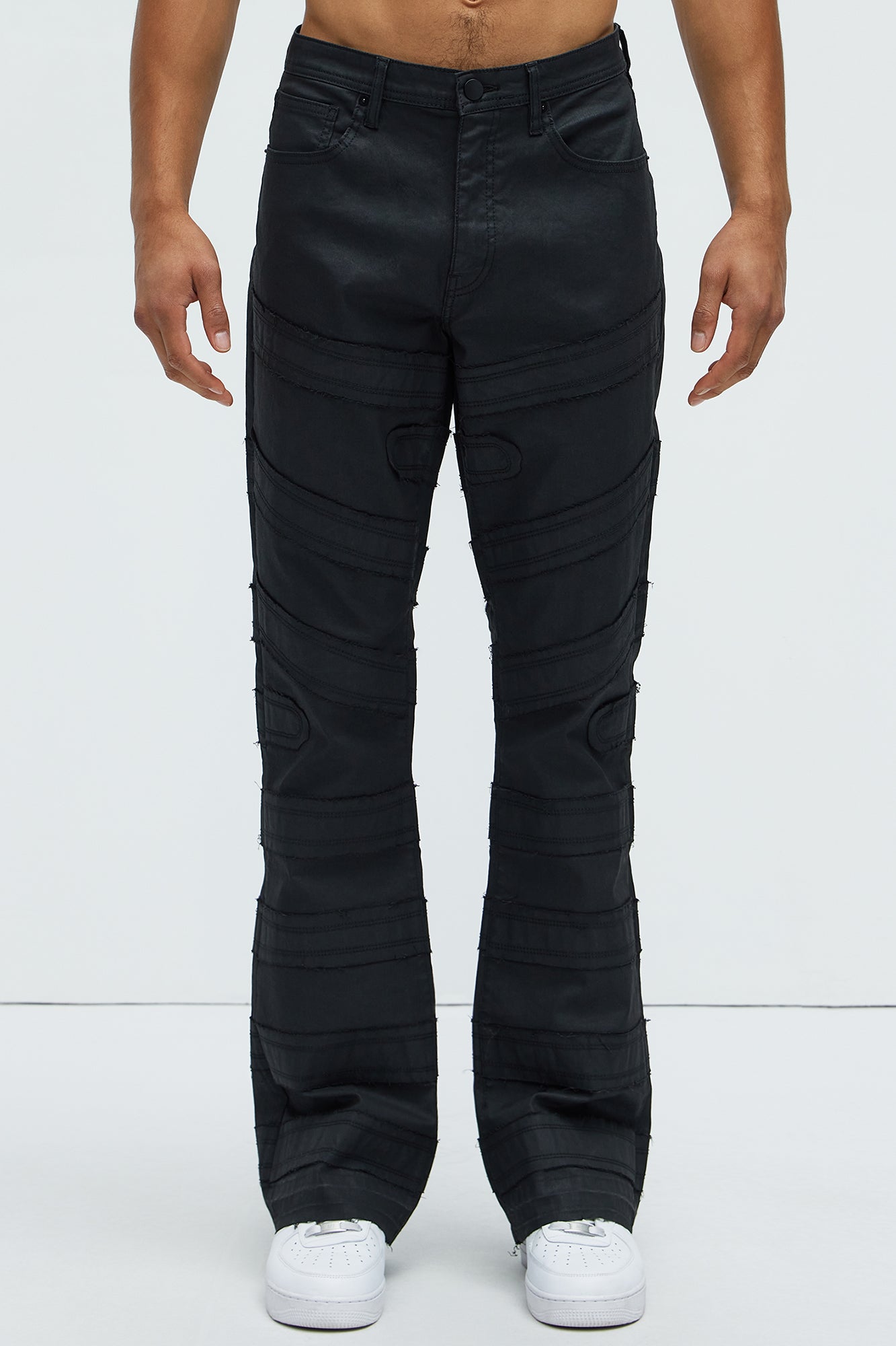 About Fray Stacked Skinny Jeans - Black - Image 4