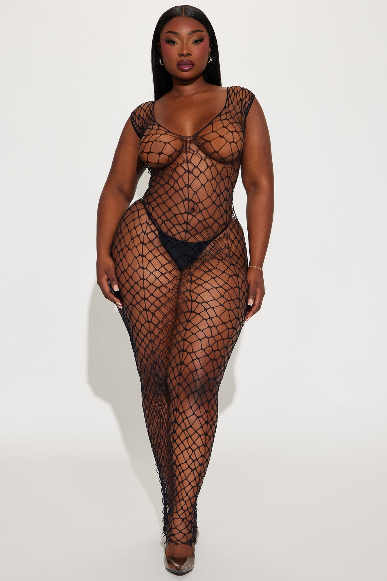 A Little Lovin' Bodystocking Dress - Black - Image 4