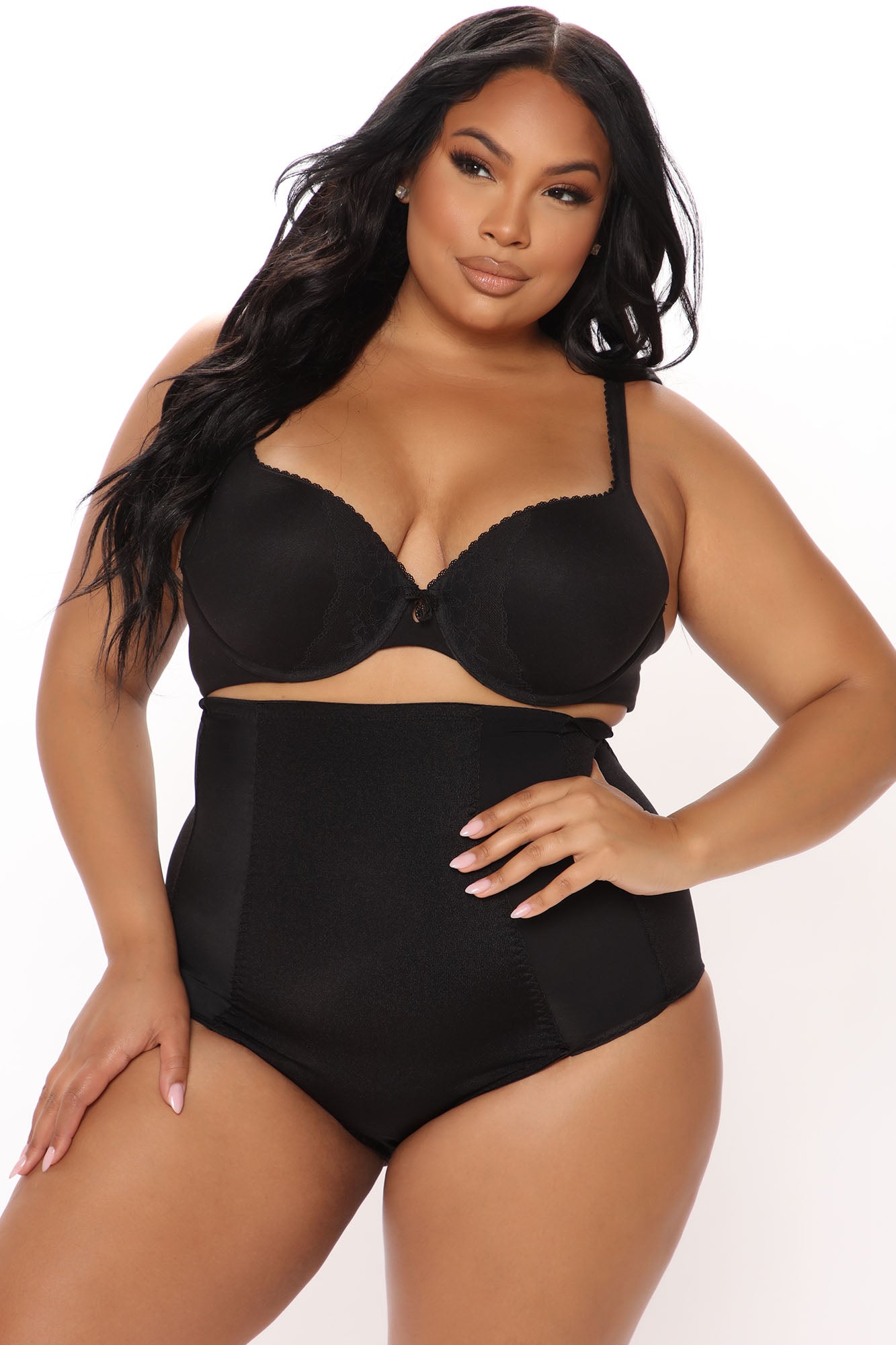 Ayesha High Waist Shaping Brief - Black - Image 4