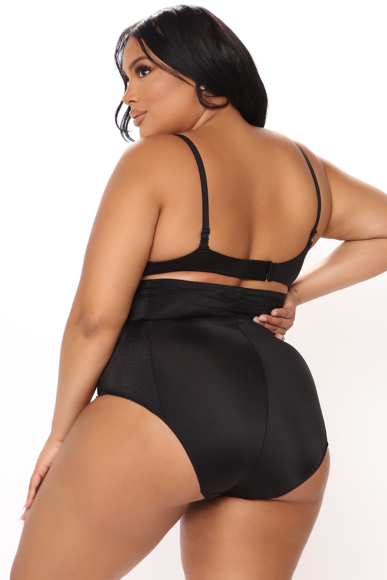 Ayesha High Waist Shaping Brief - Black - Image 6