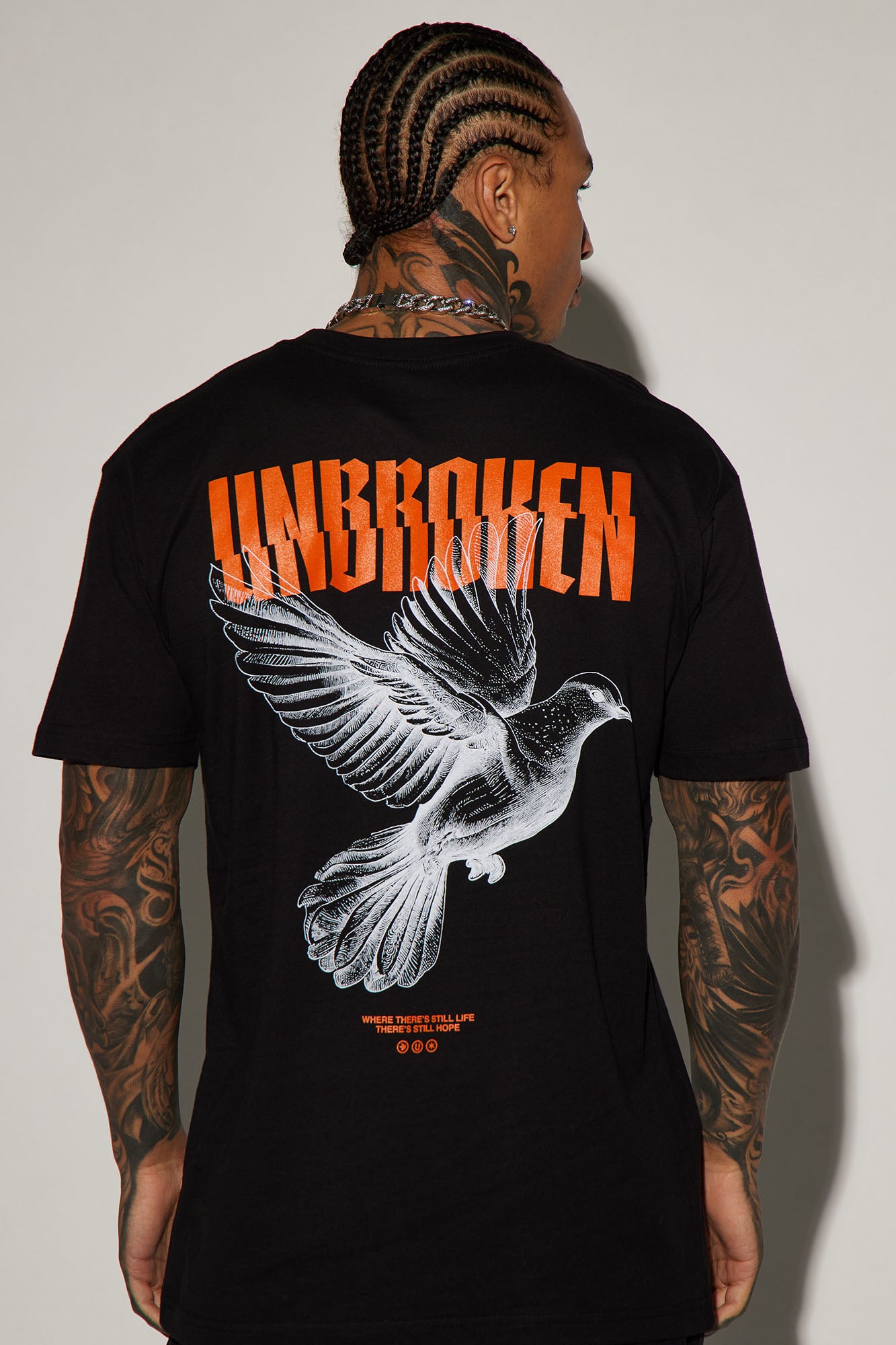 Unbroken And Free Short Sleeve Tee - Black - Image 4