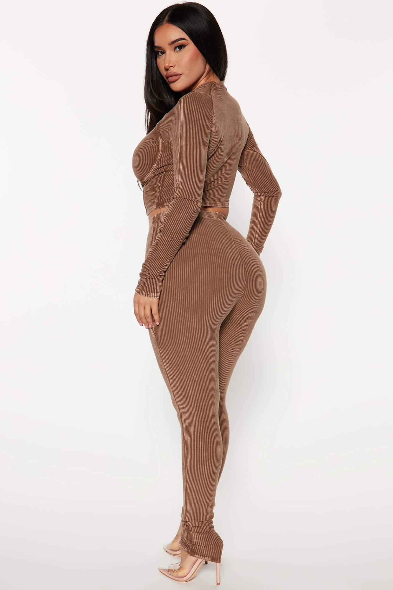 Jaime Legging Set - Brown - Image 3
