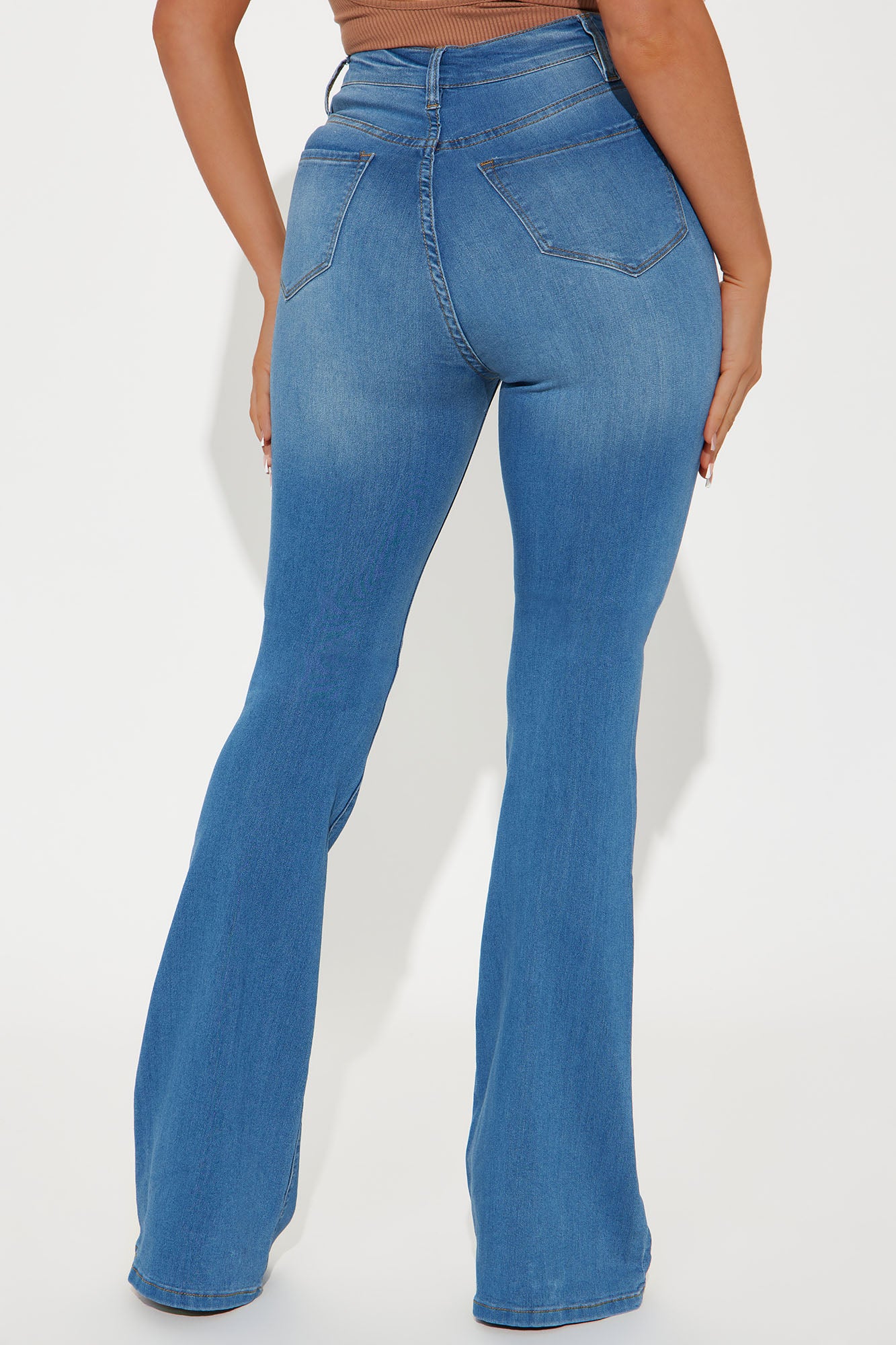 Tall Deep In My Soul Flare Jeans - Medium Blue Wash - Image 3