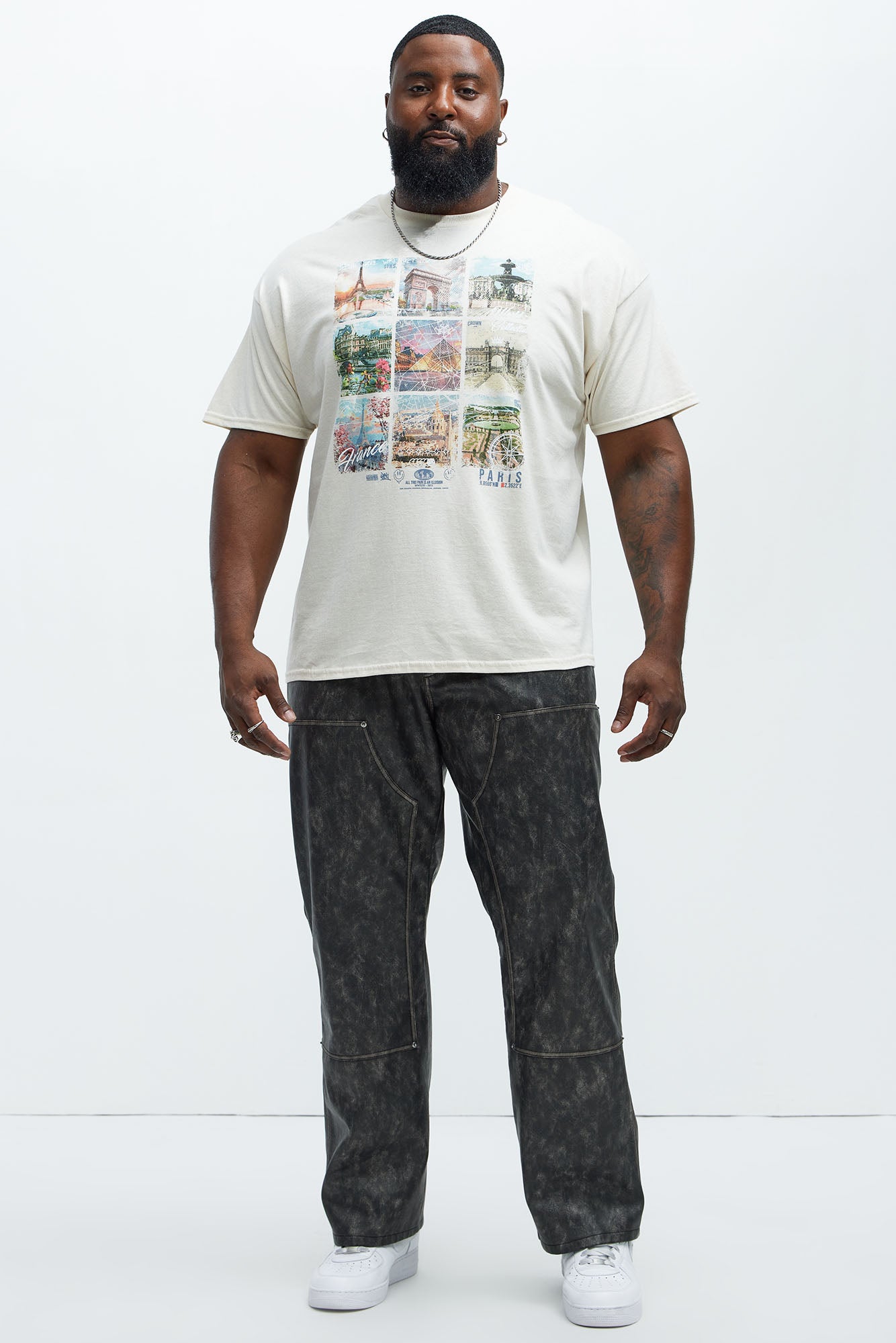 The City Of Love Short Sleeve Tee - Natural/Combo - Image 5