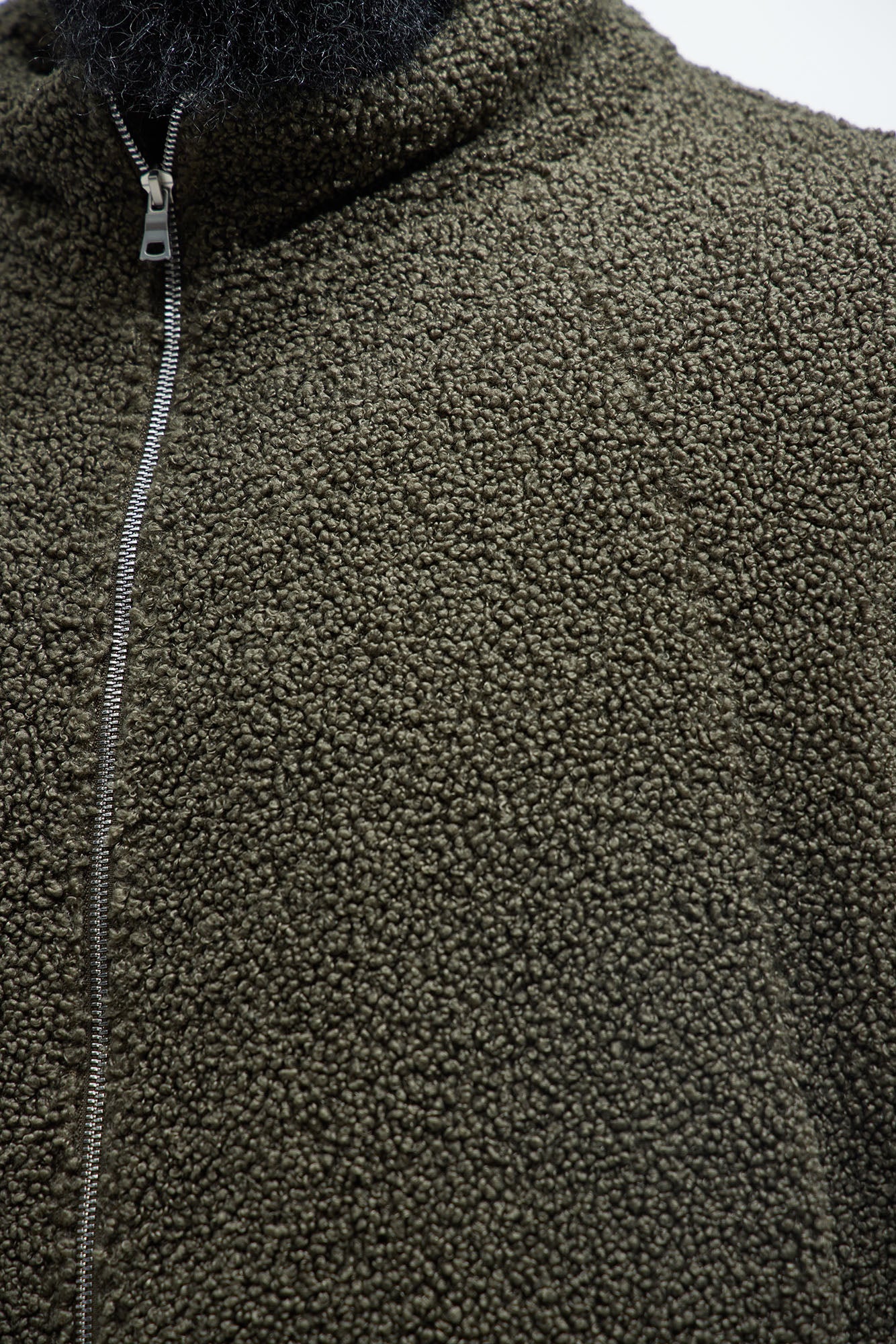 Sun's Up Sherpa Jacket - Olive - Image 7