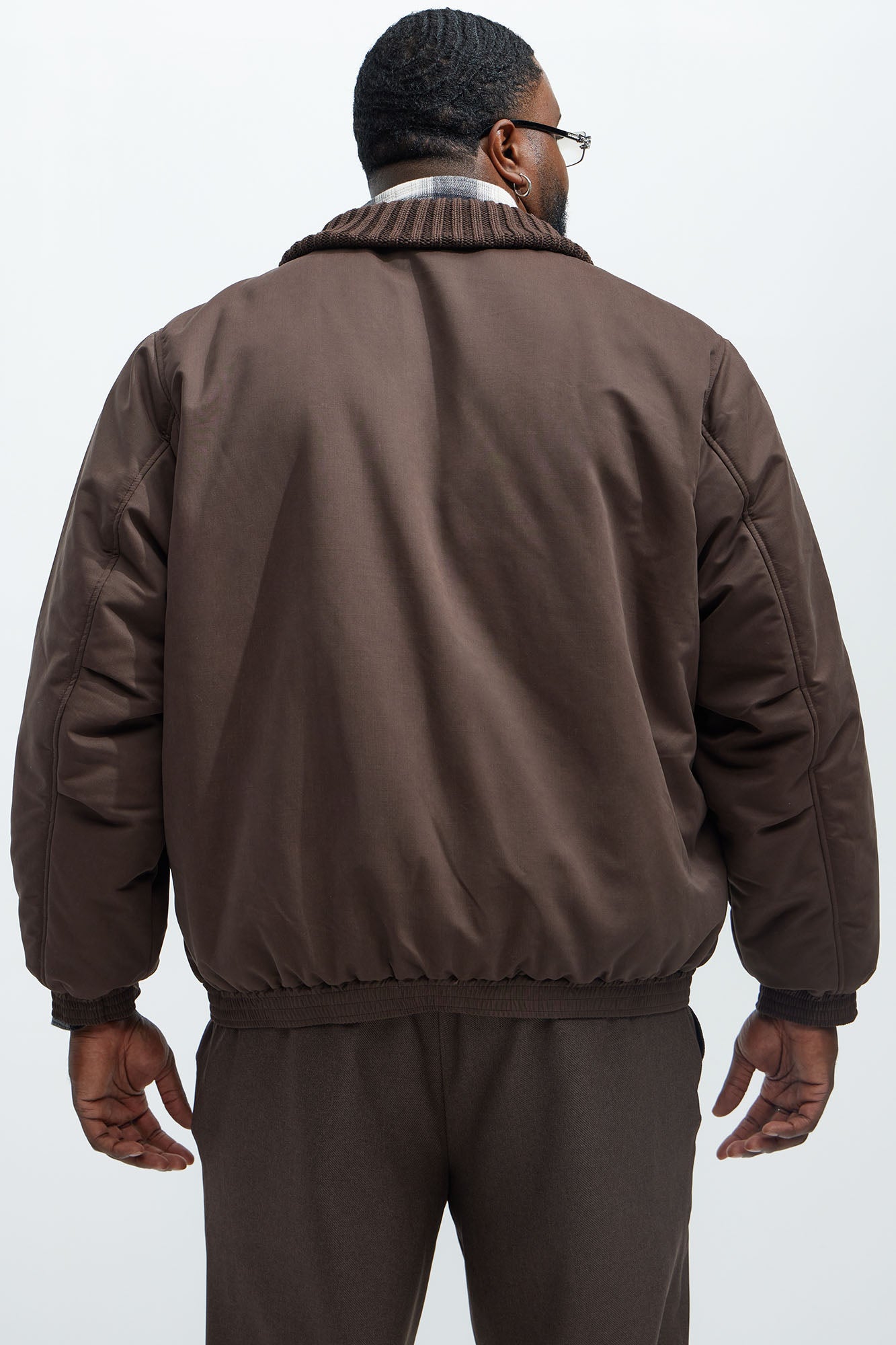 Back To U Bomber Jacket - Brown - Image 7