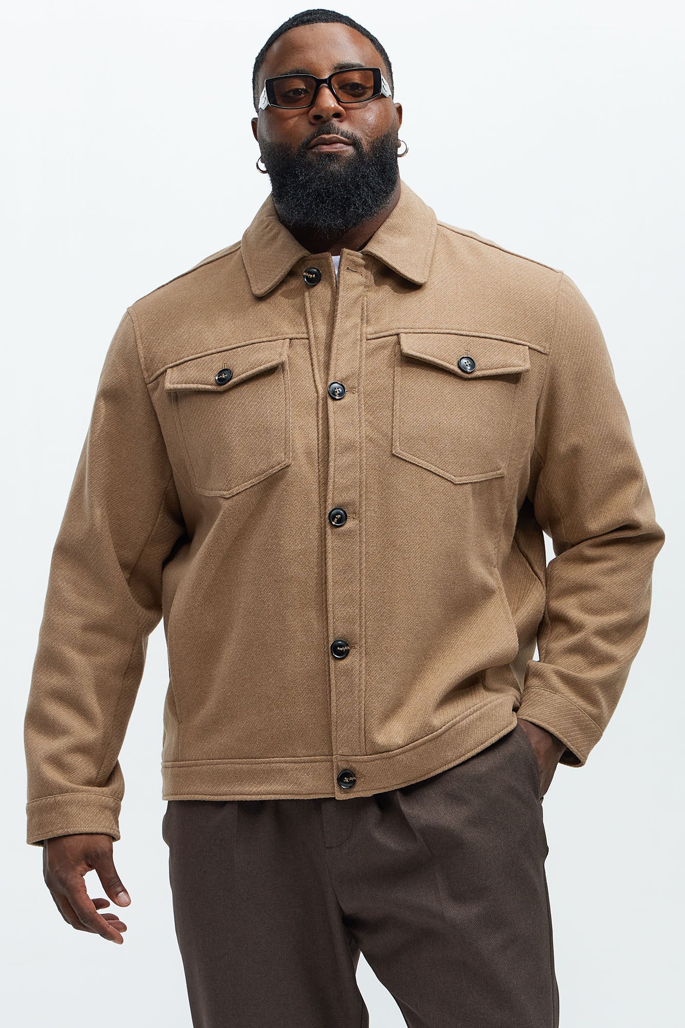 Austin Casual Jacket - Brown - Image 5