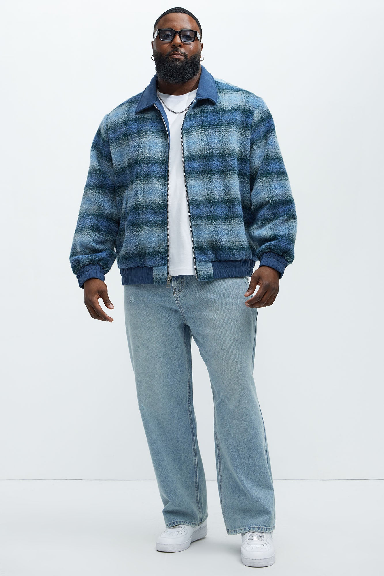 A Trip Outside Mohair Jacket - Blue - Image 7