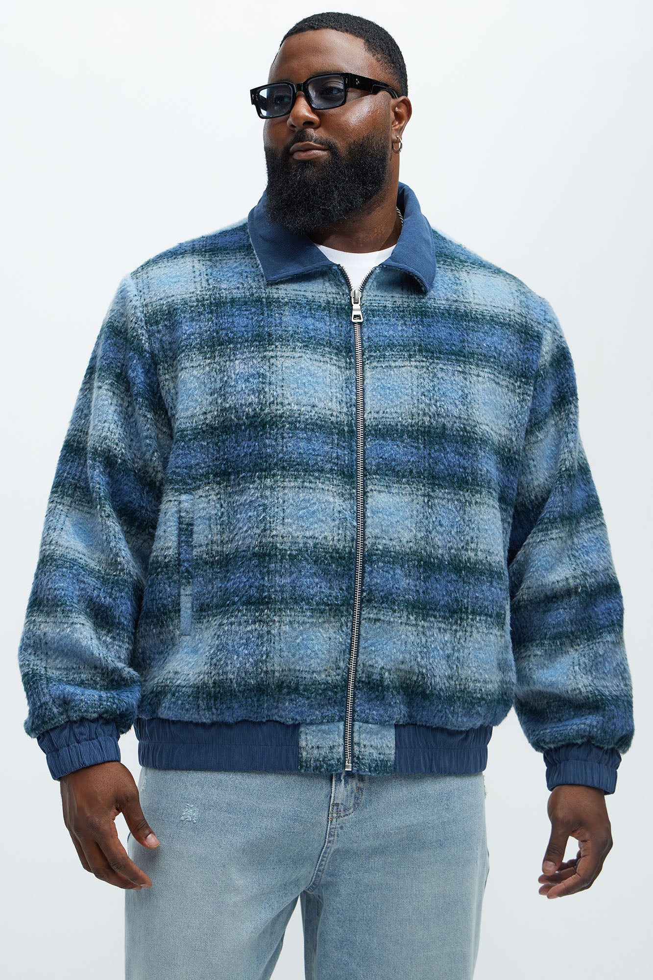 A Trip Outside Mohair Jacket - Blue - Image 6