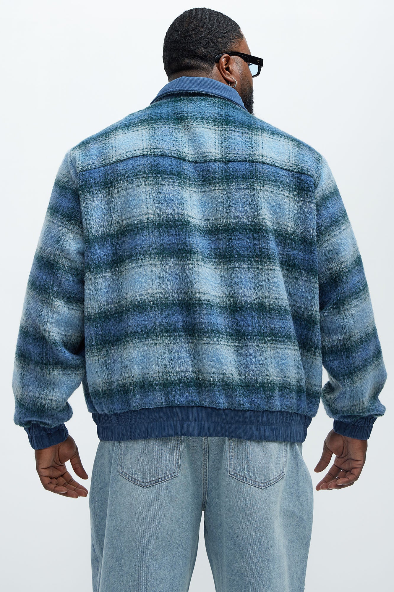 A Trip Outside Mohair Jacket - Blue - Image 8
