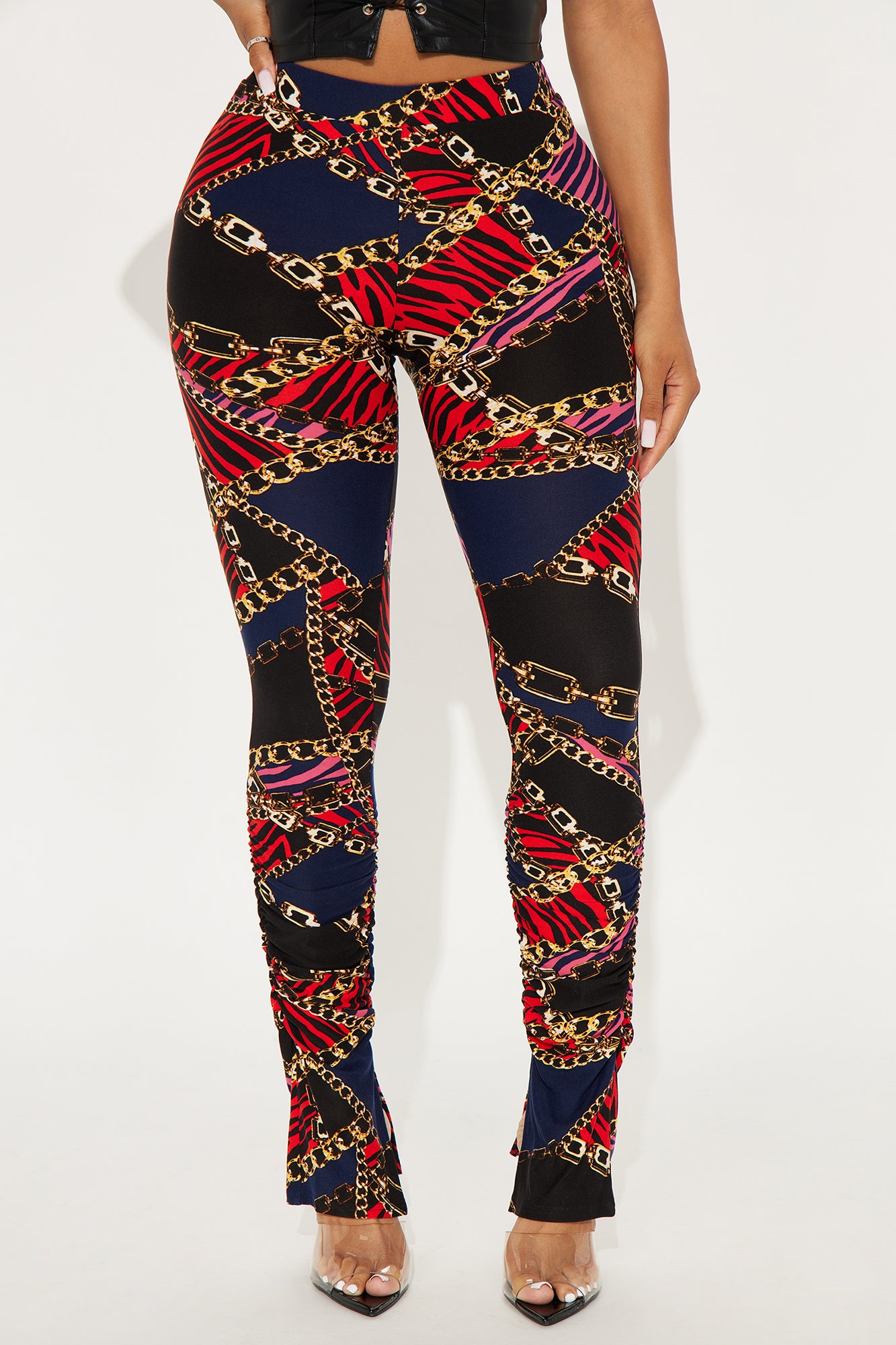 Bree Marie Baroque Stacked Legging - Black/combo - Image 4