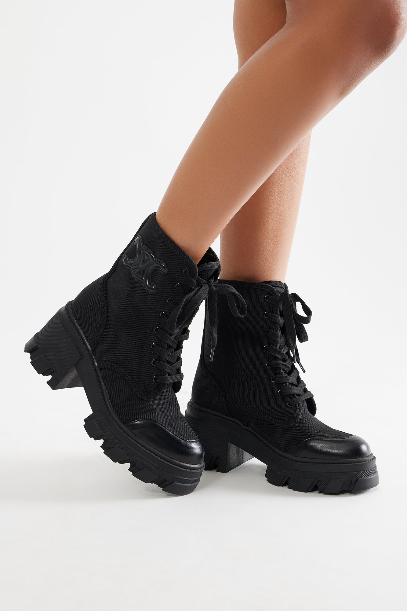 Booker Combat Boots - Black - Image 4