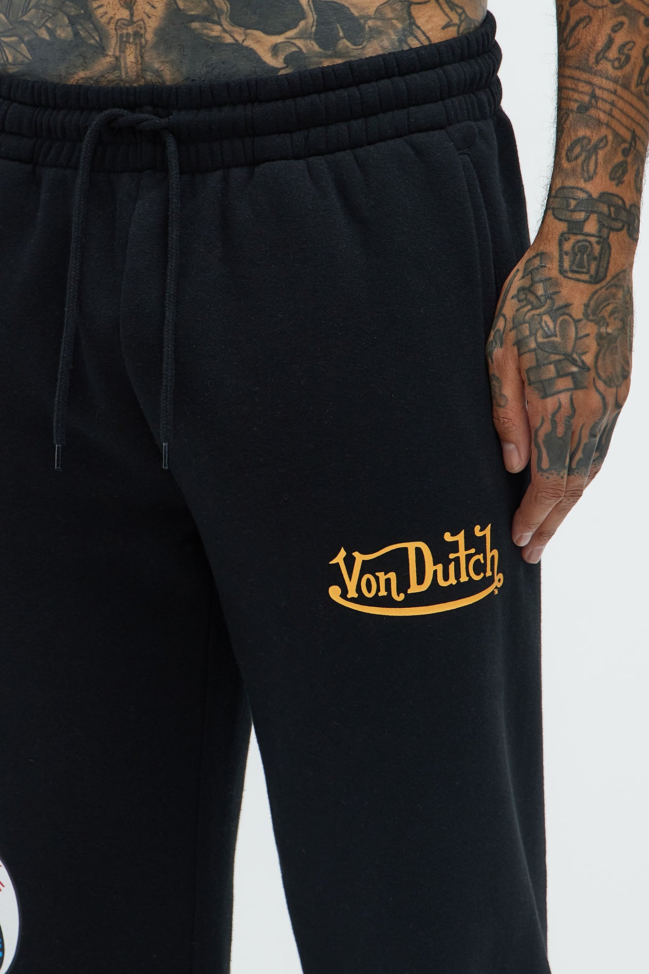 Von Dutch Lost Angels Sweatpants - Black - Image 4