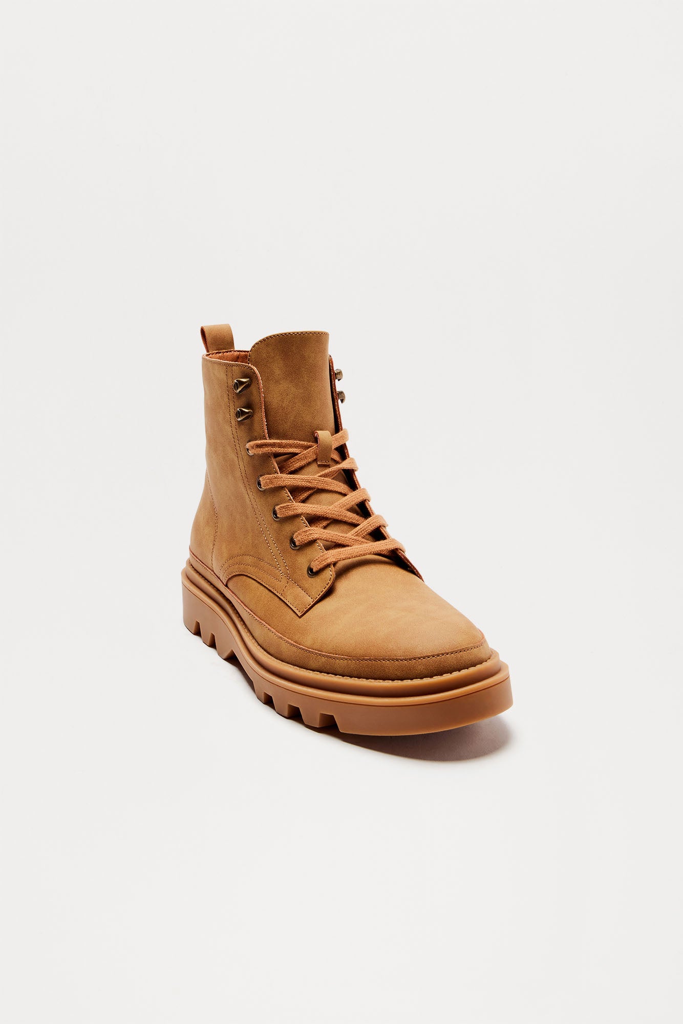 Marlowe Lace Up Boots - Tan - Image 3