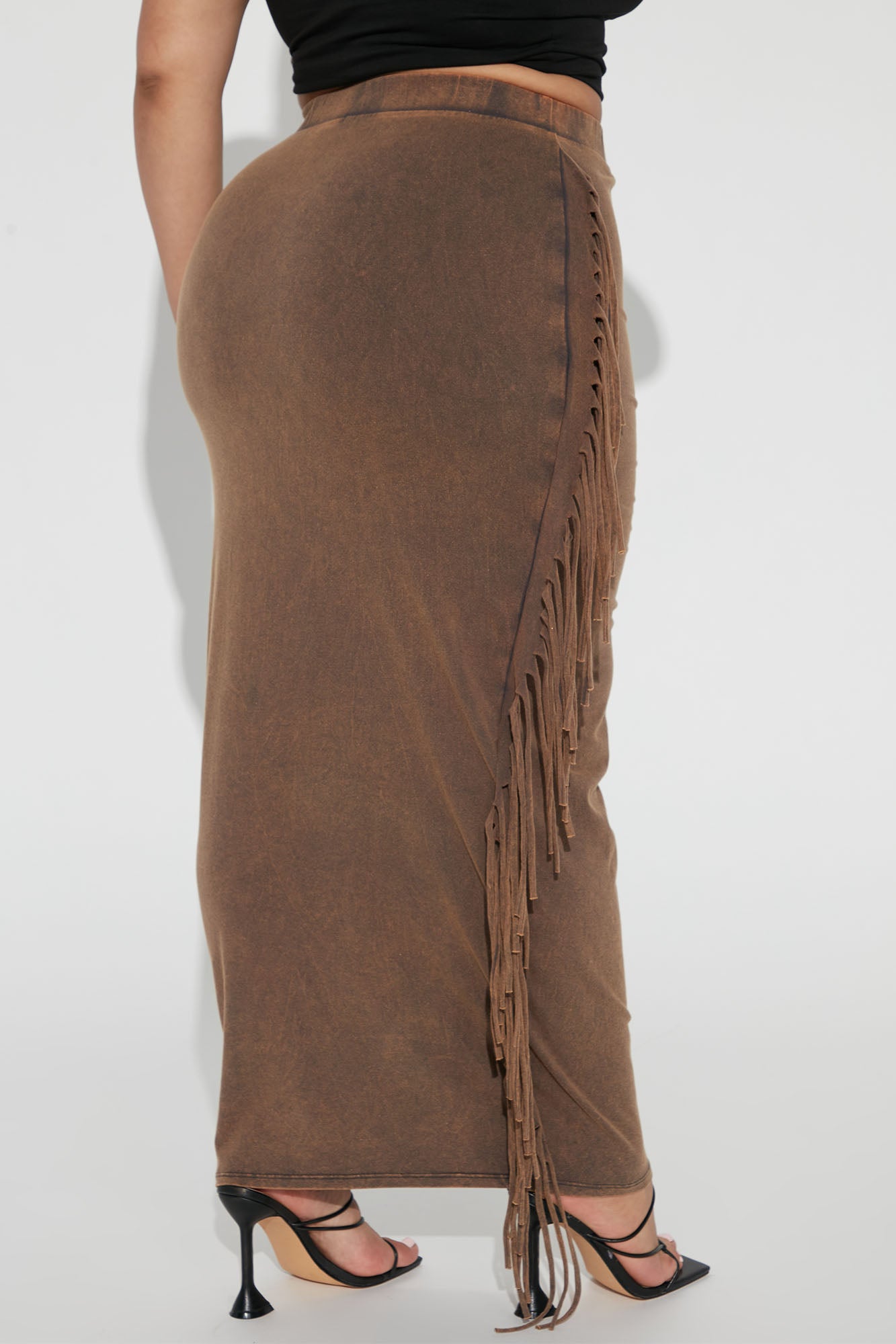 Sahara Mineral Wash Maxi Skirt - Brown - Image 7