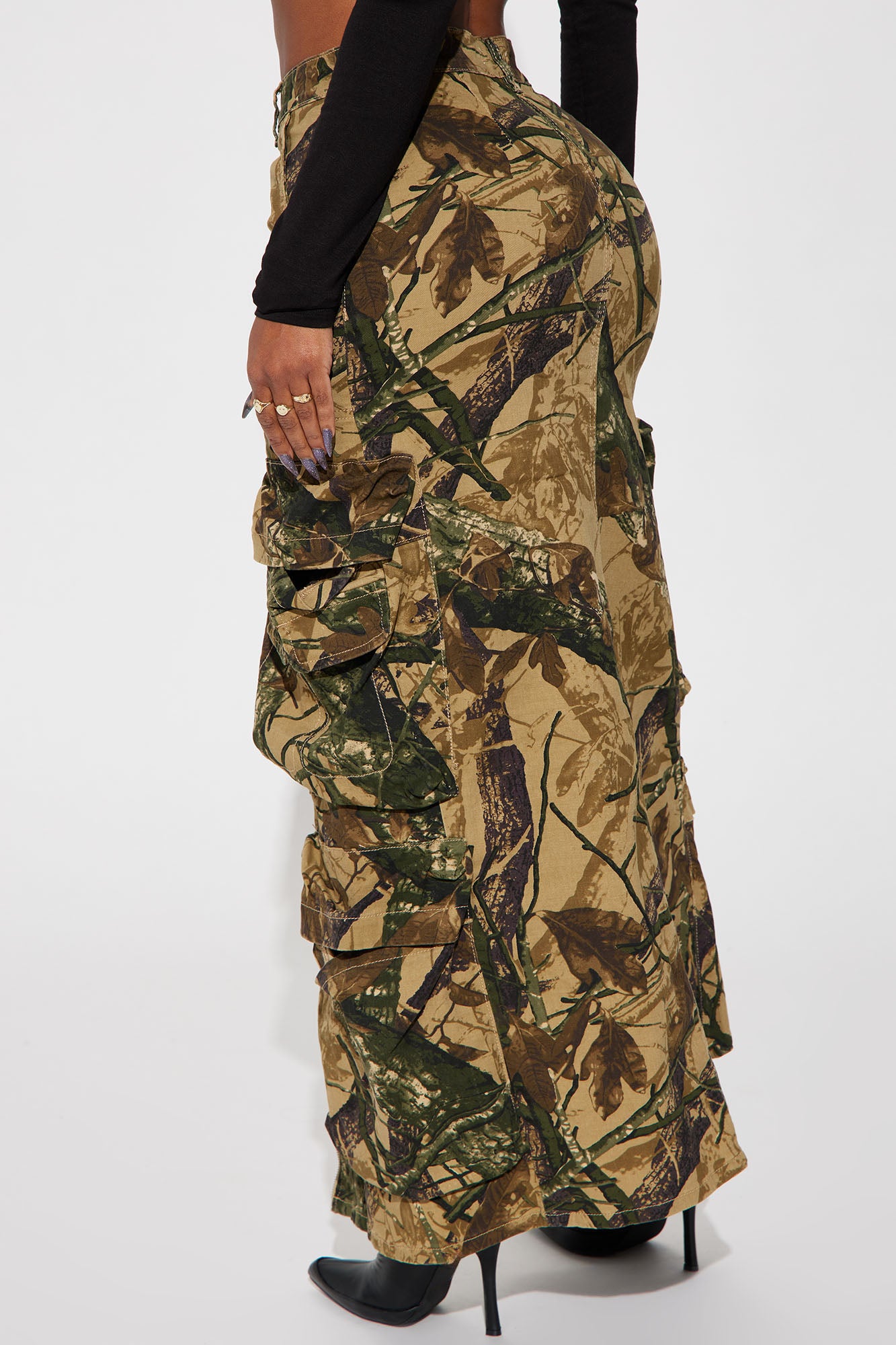 Most Wanted Hunter Camo Maxi Skirt - Khaki/combo - Image 3