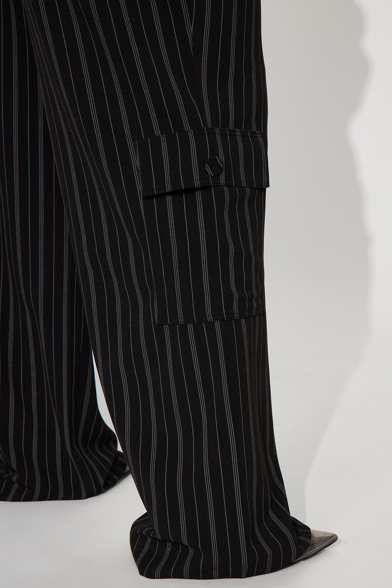 Heidy Pinstripe Vest Pant Set - Black - Image 6