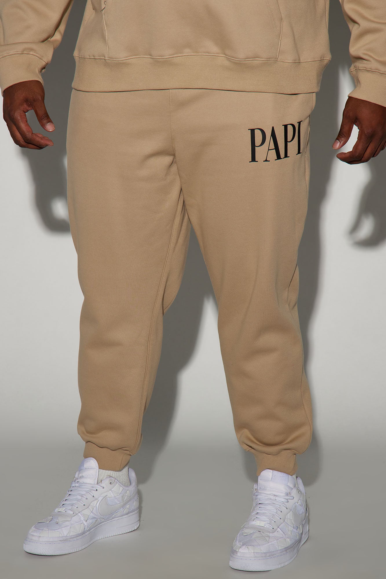 Family Goals Papi Jogger - Taupe - Image 6