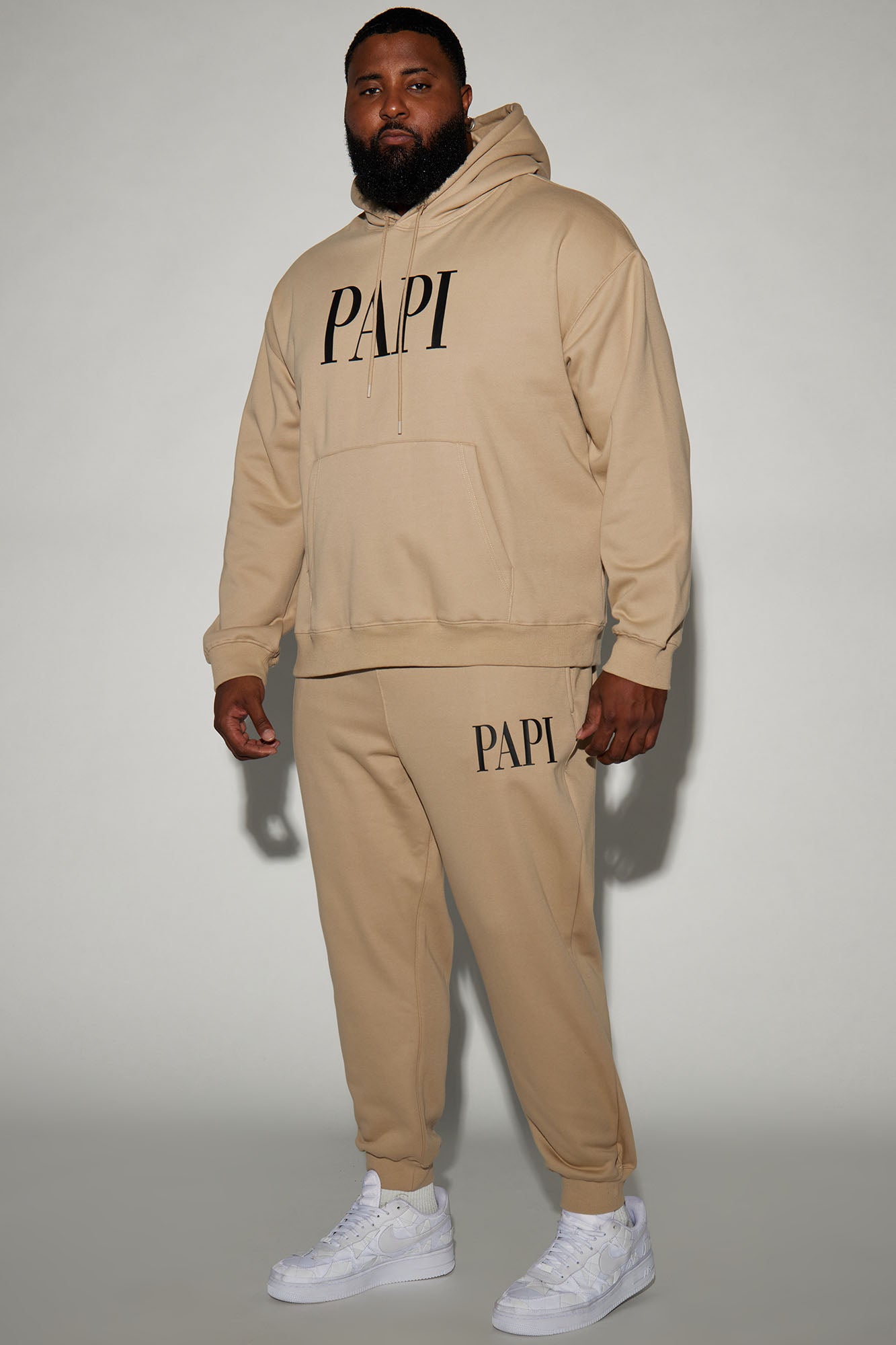 Family Goals Papi Jogger - Taupe - Image 7