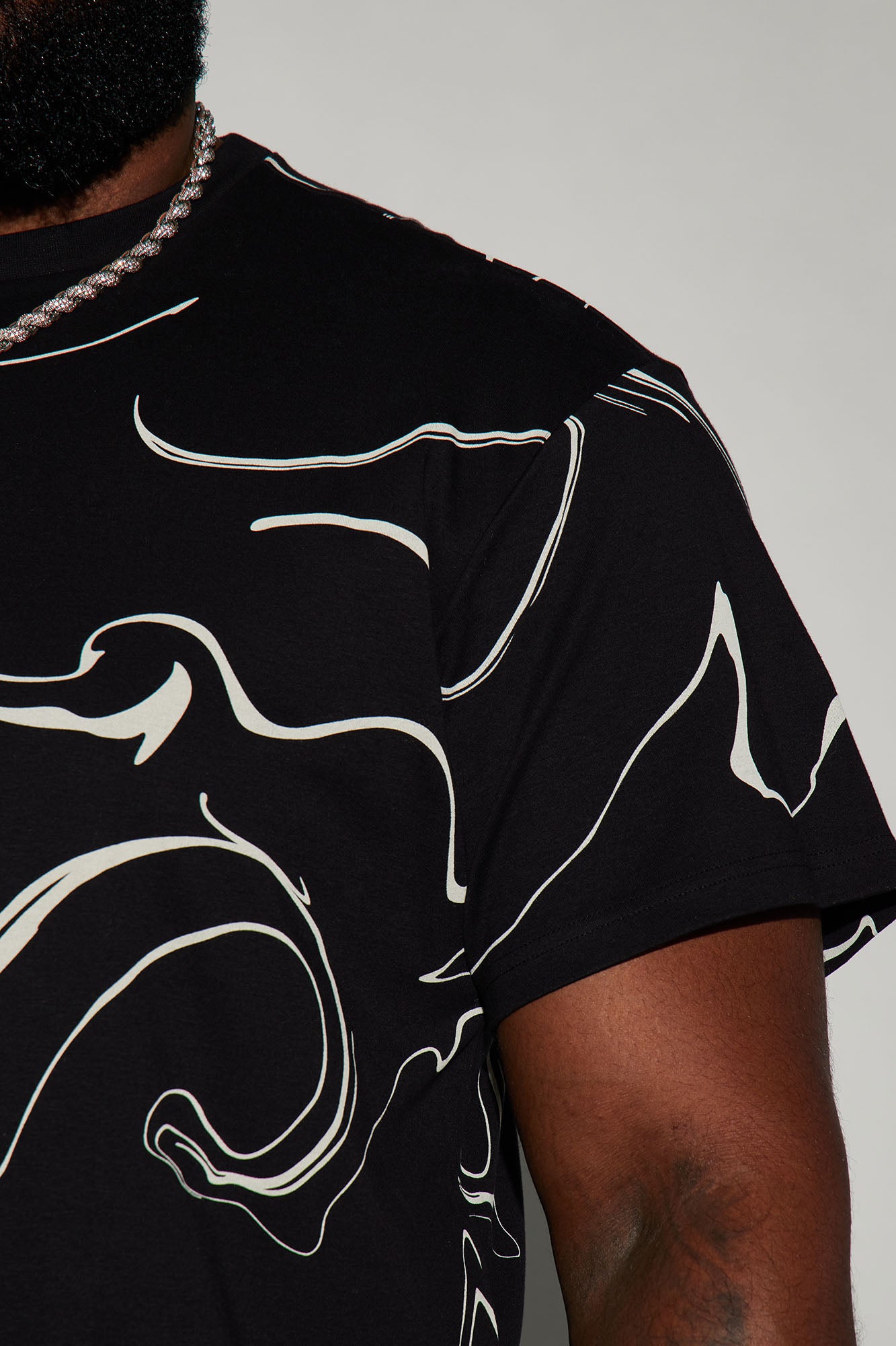 All In Marble Short Sleeve Tee - Black/combo - Image 7