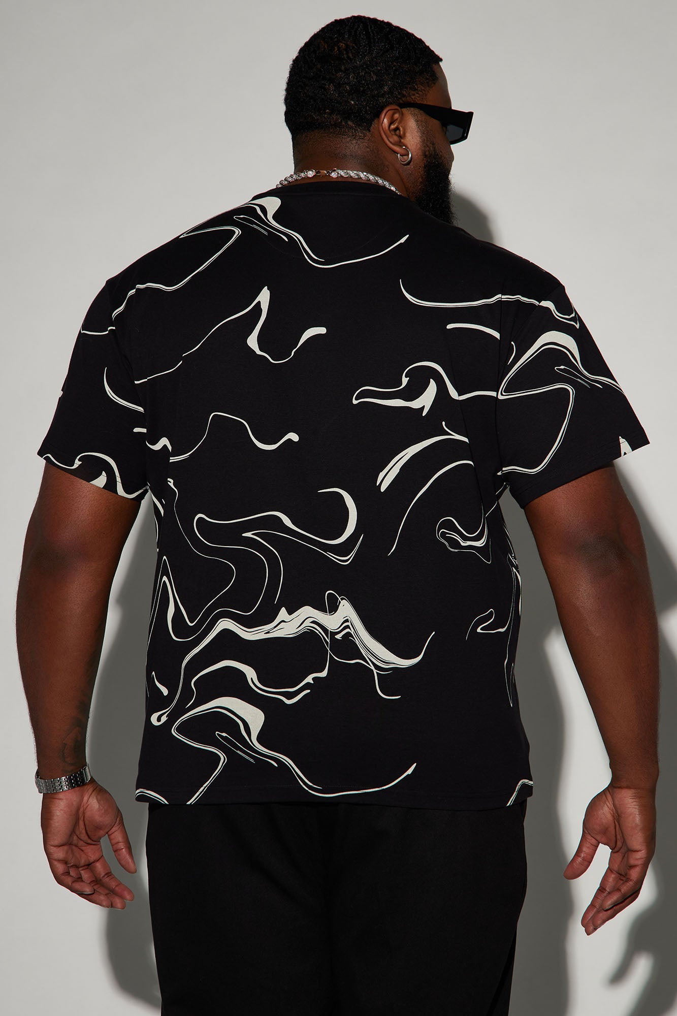 All In Marble Short Sleeve Tee - Black/combo - Image 8