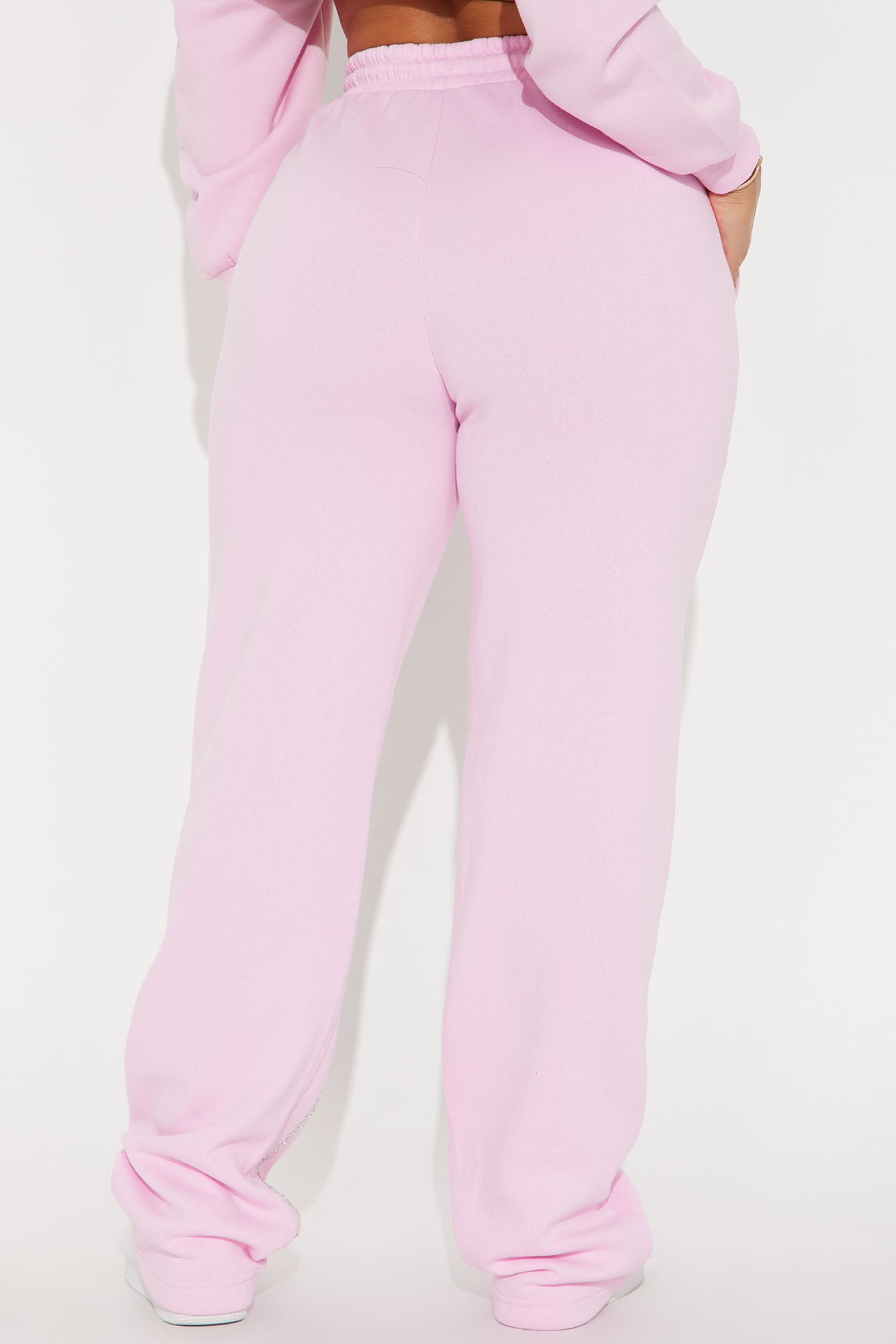 Von Dutch Rhinestone Wide Leg Pant - Pink - Image 4