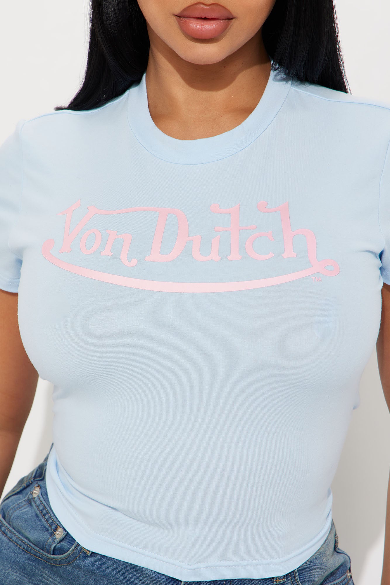 Von Dutch Classic Baby Tee - Light Blue - Image 3