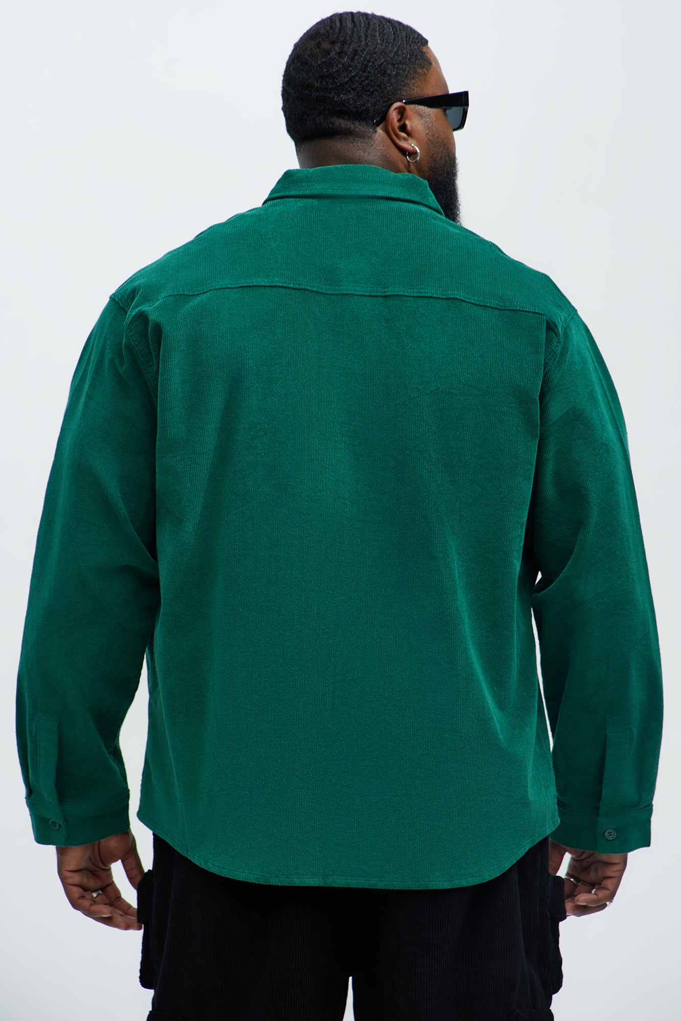 Hanlon Corduroy Shirt - Green - Image 8