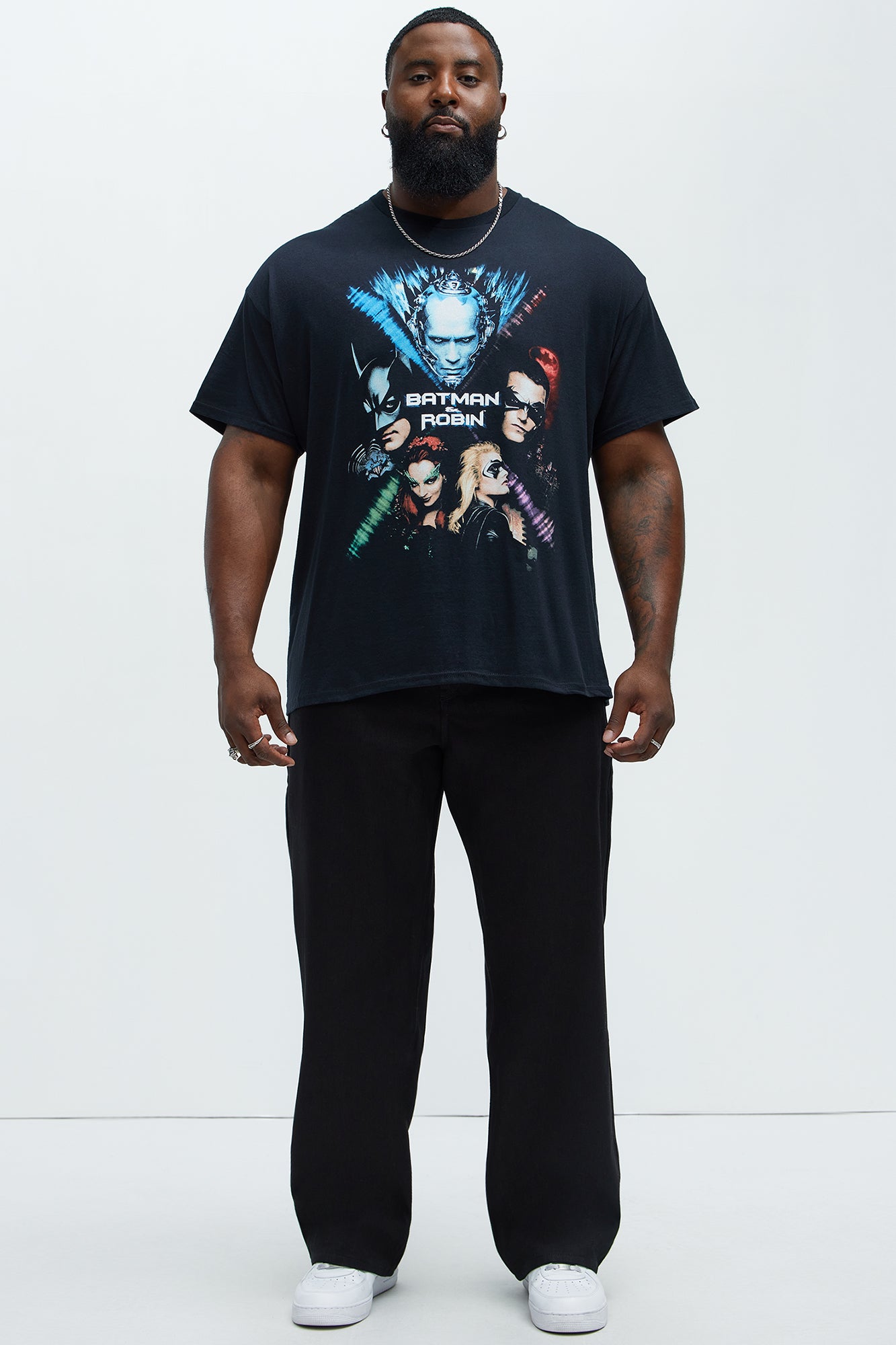 Batman & Robin Poster Short Sleeve Tee - Black - Image 5