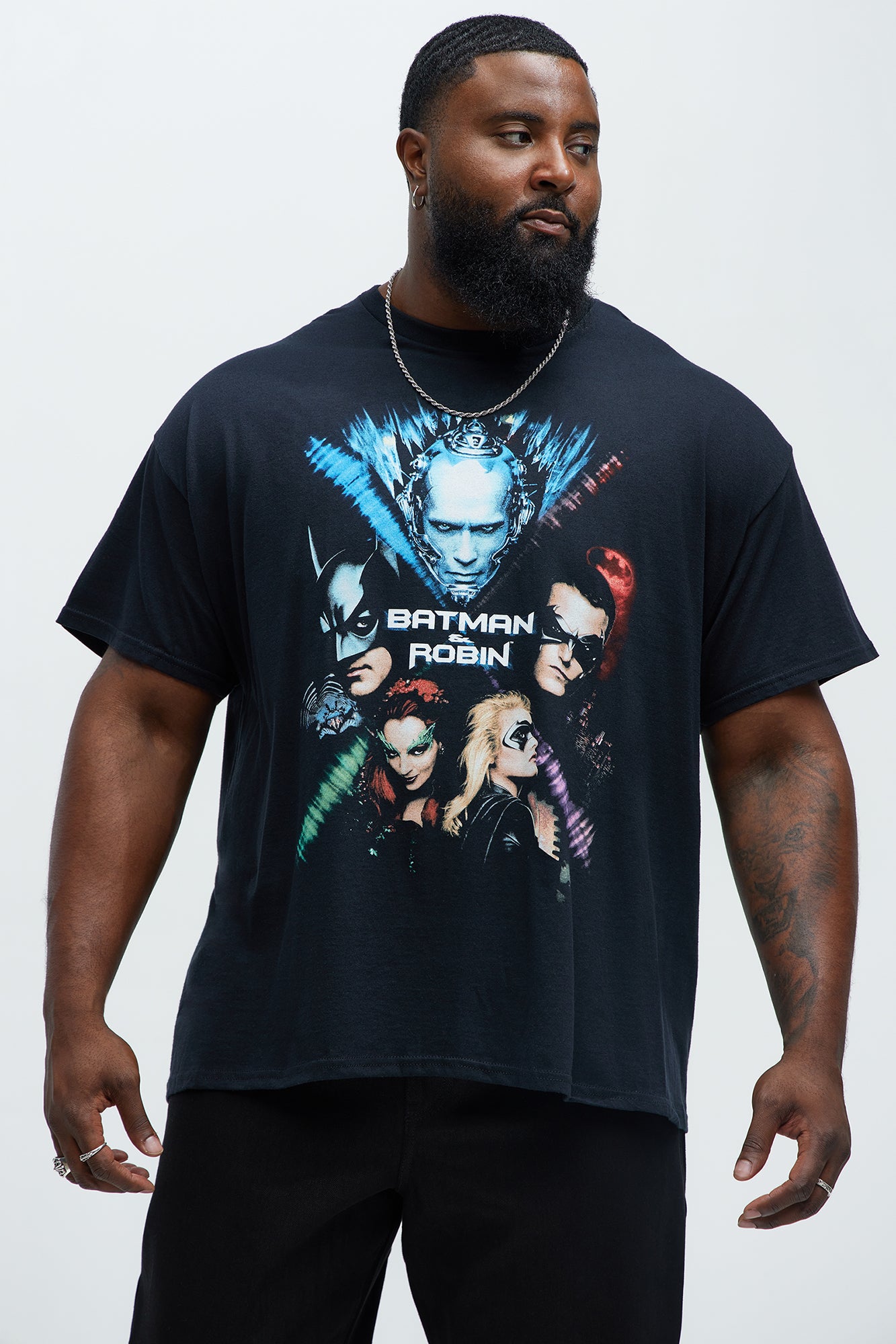 Batman & Robin Poster Short Sleeve Tee - Black - Image 4