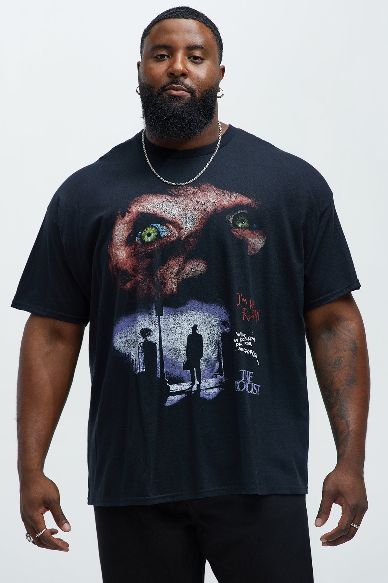 The Exorcist Oversized Short Sleeve Tee - Black - Image 4