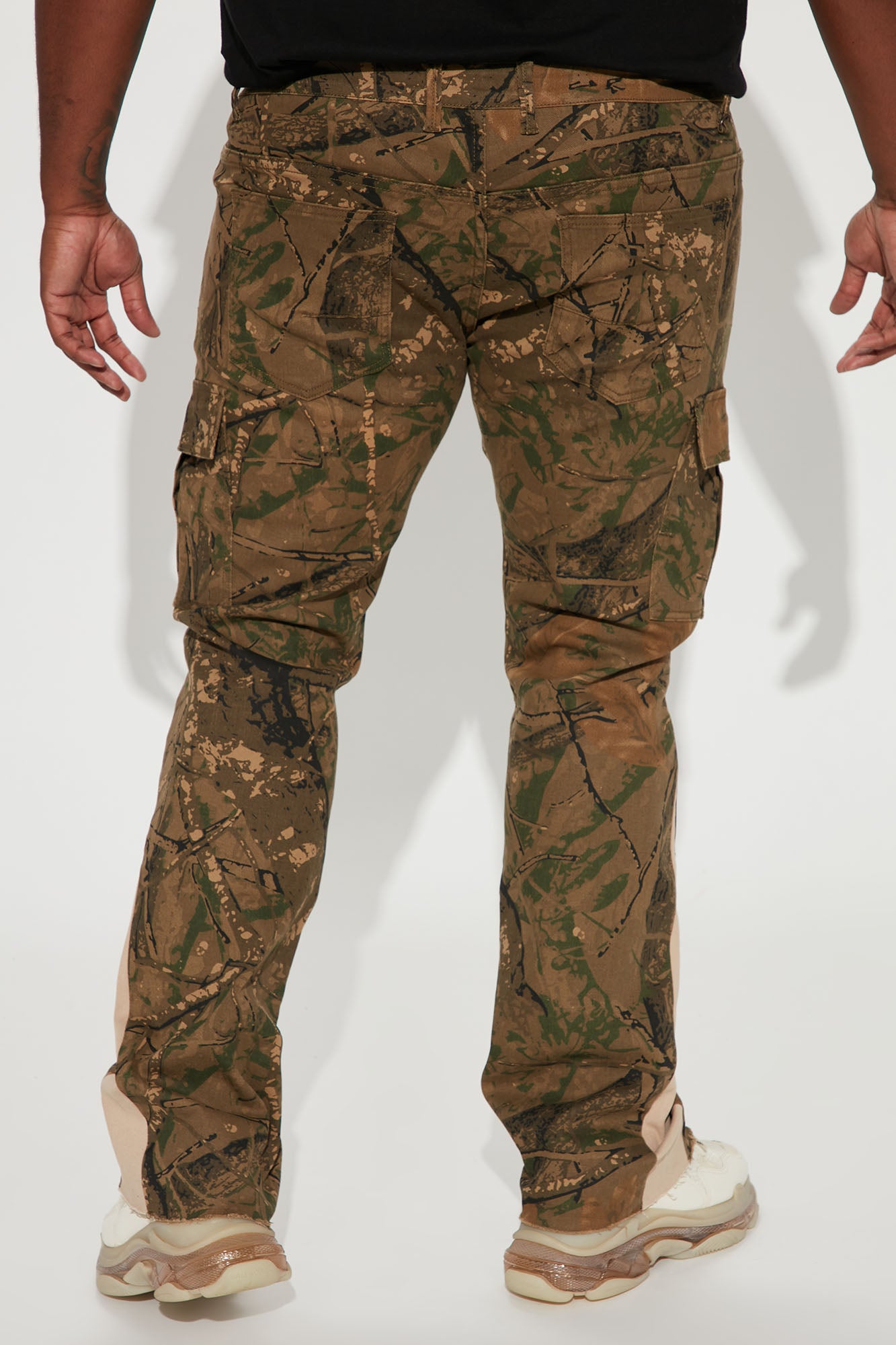 On The Hunt Skinny Flared Cargo Pants - Camouflage - Image 8