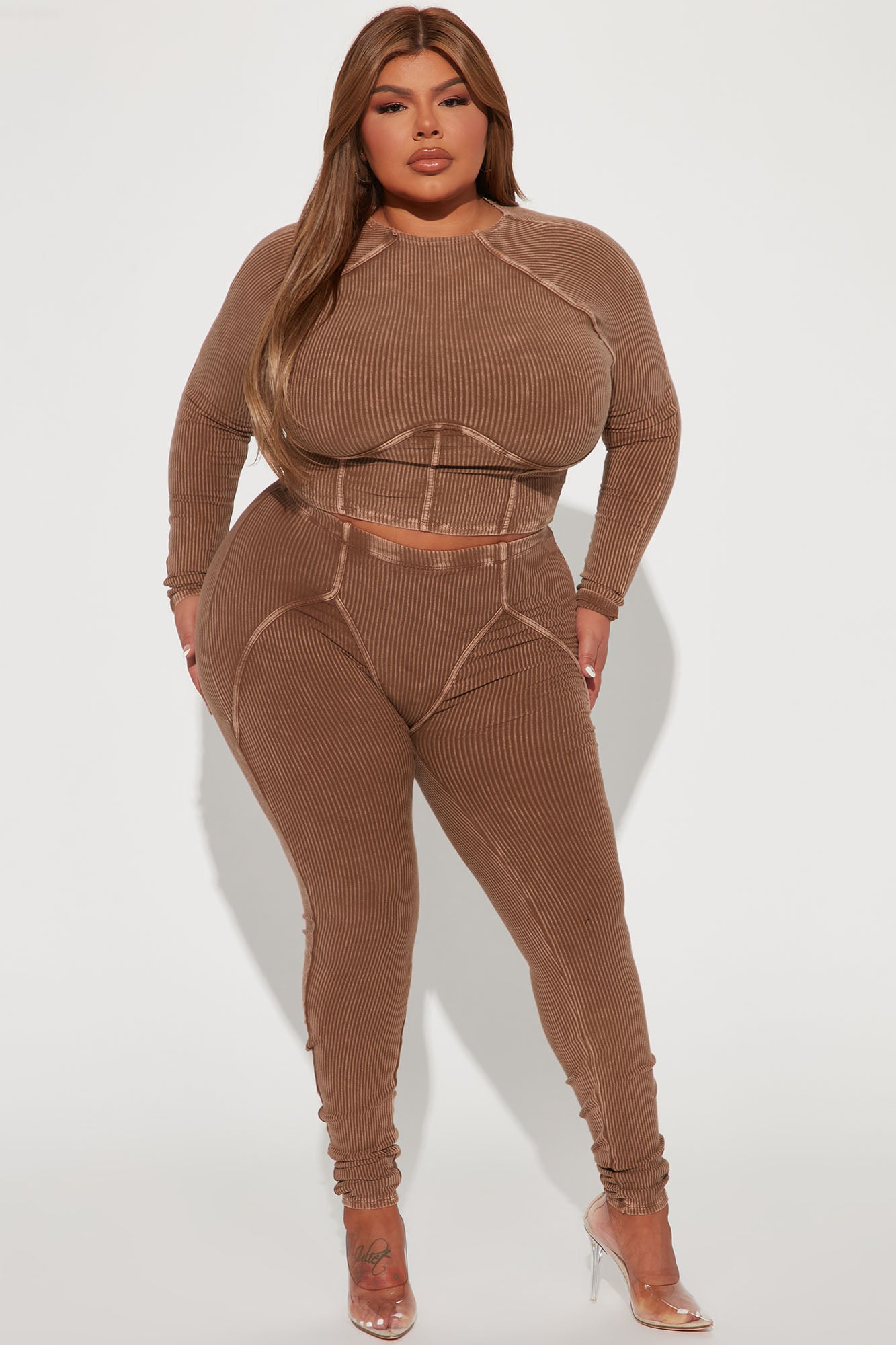 Jaime Legging Set - Brown - Image 4