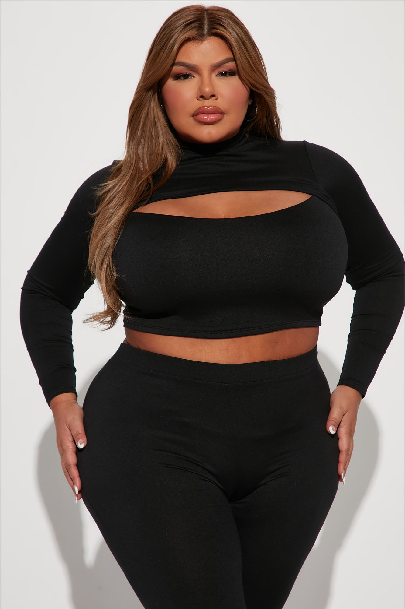 Baddie On The Go Legging Set - Black - Image 5
