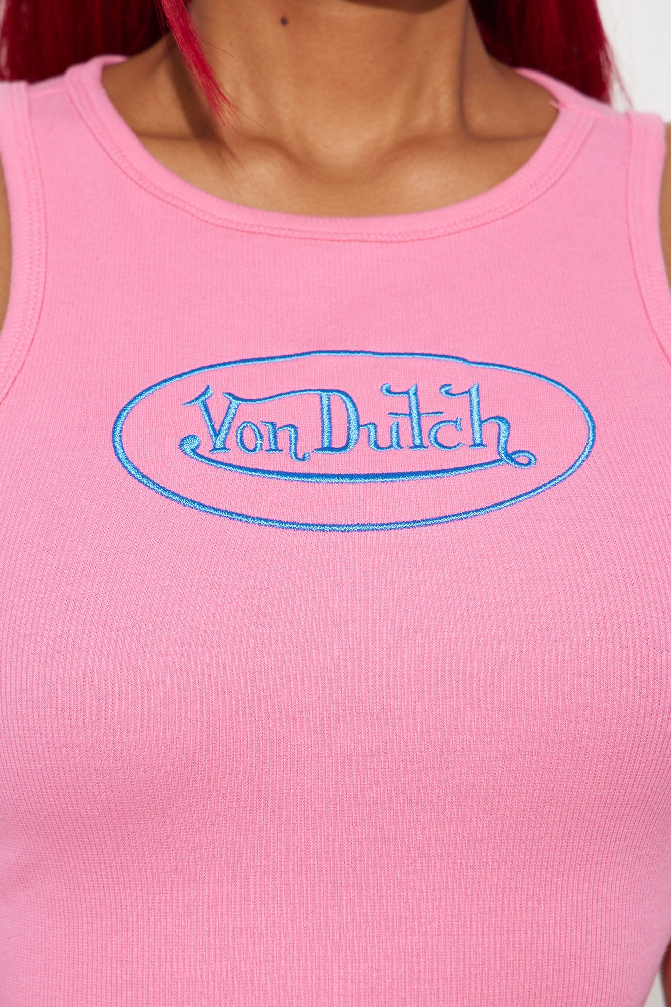 Von Dutch Timeless Tank Top - Pink - Image 4